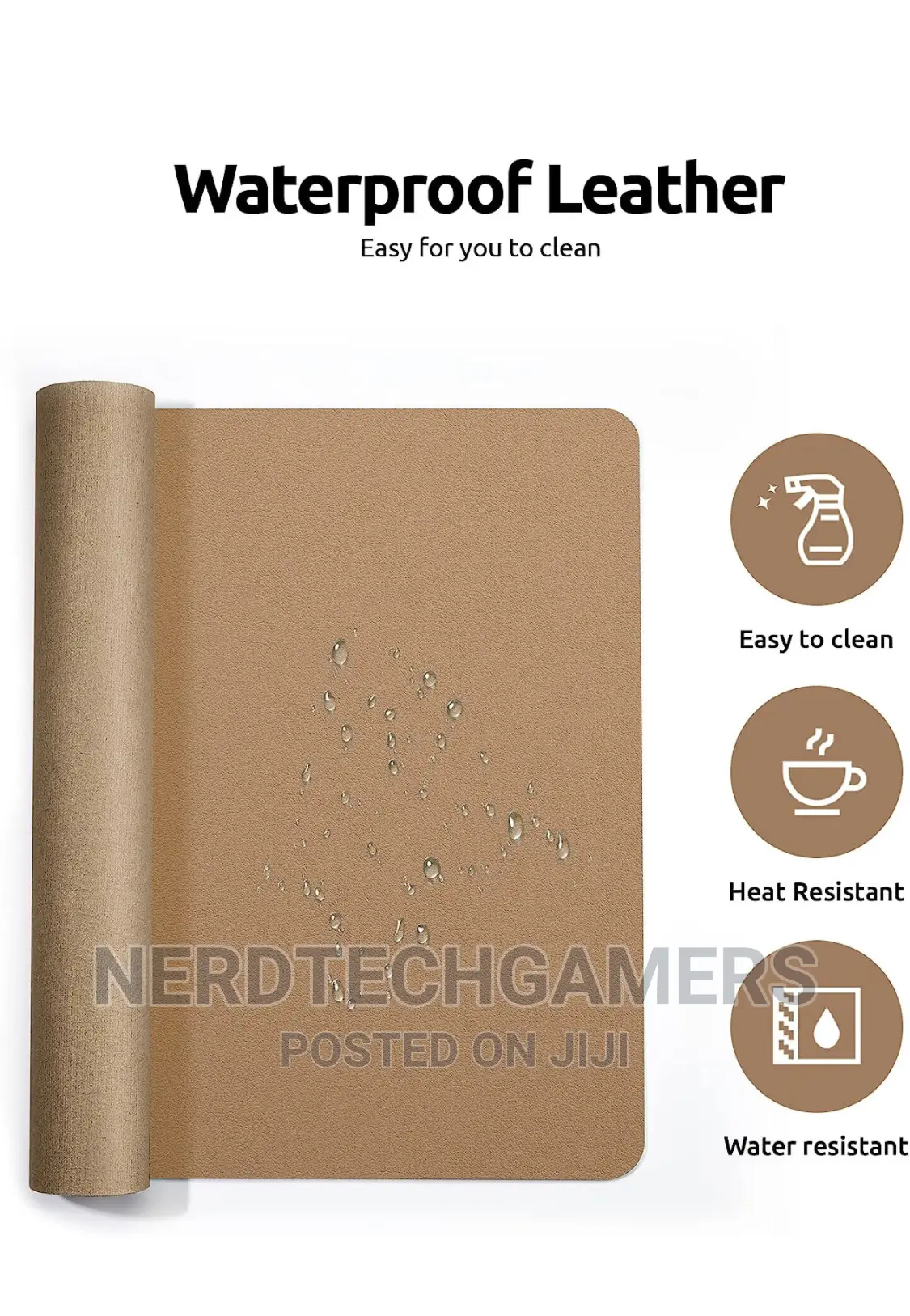 Ysagi Leather Desk Pad Protector, Office Desk Mat, Large