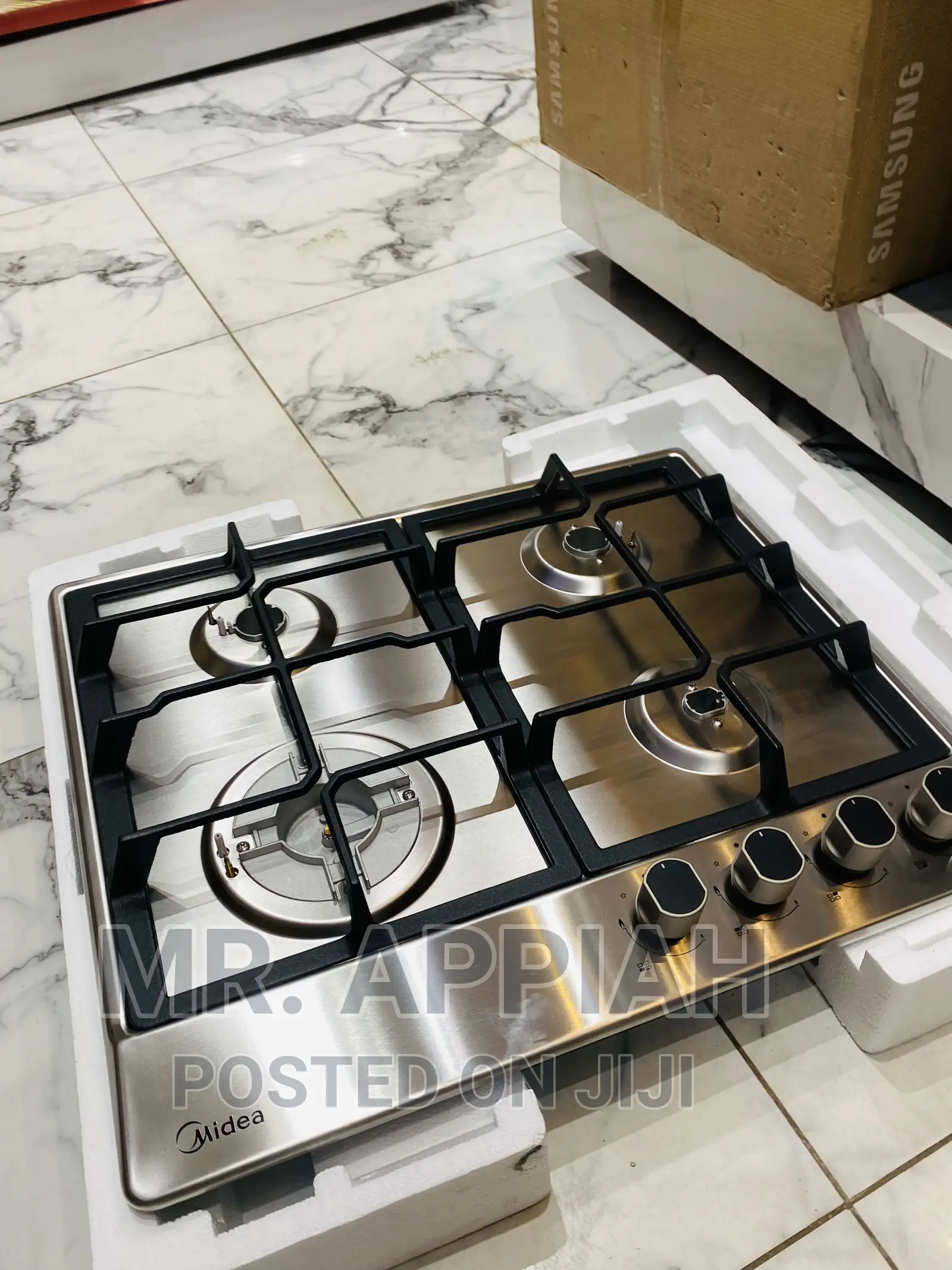 (60G40ME)Latest and AffordableMidea 4gas Cooker,Silver 