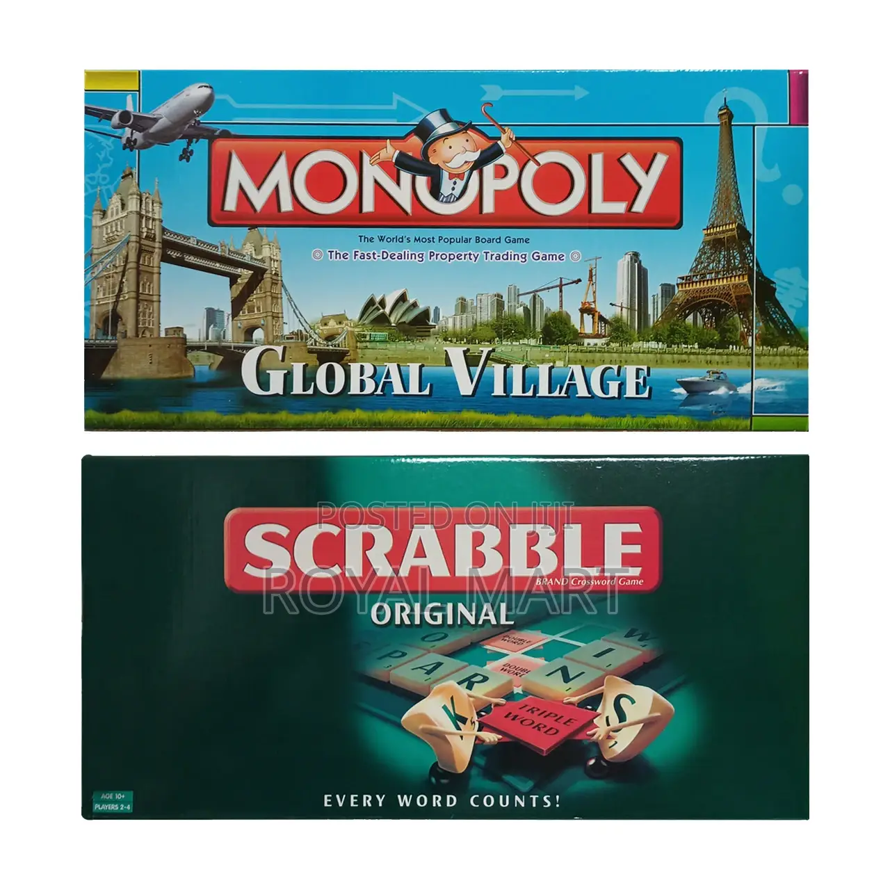 Monopoly + Scrabble Board Game