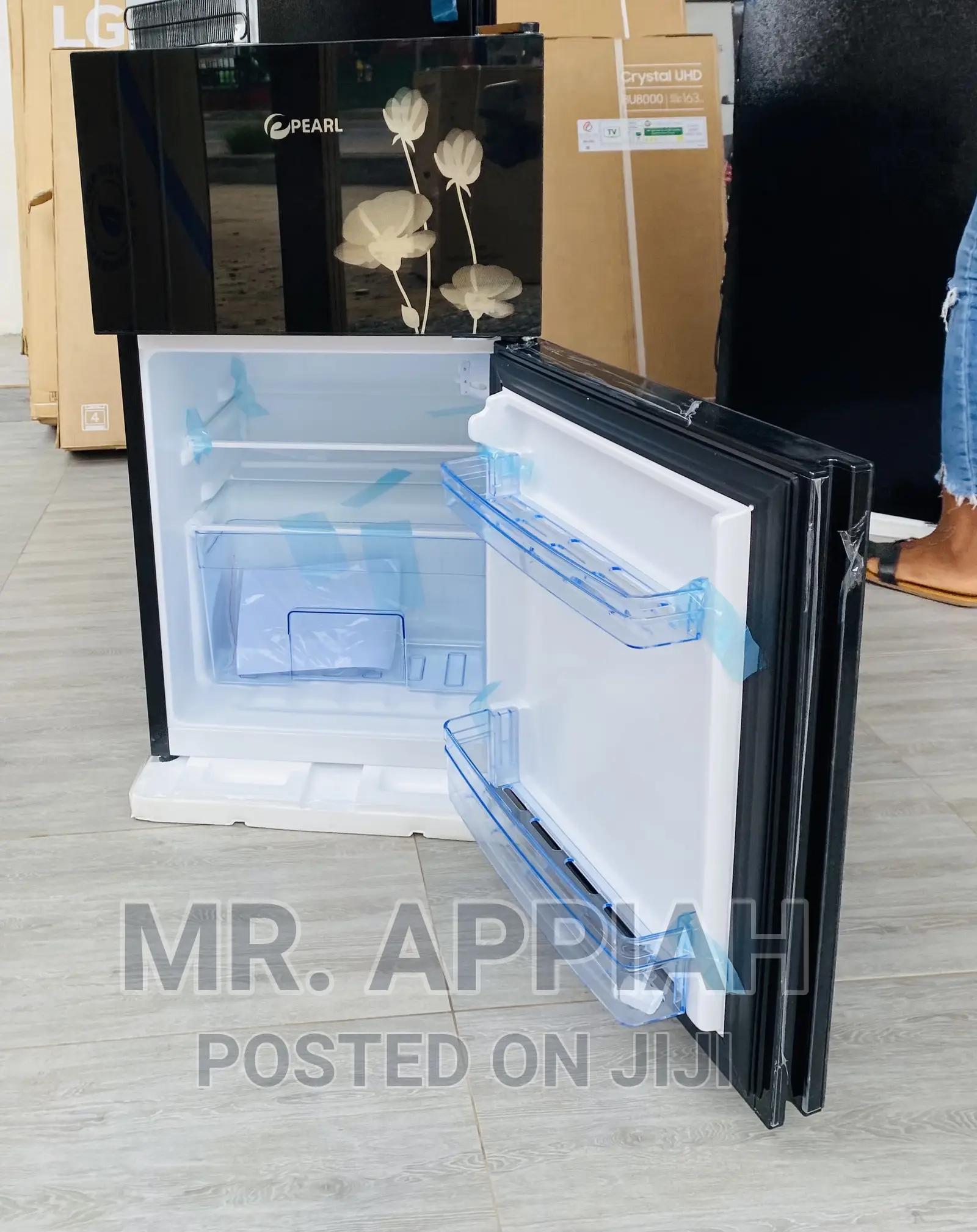 Shop Original Pearl PF-10T 2 Door Refrigerator(Black)Mirror