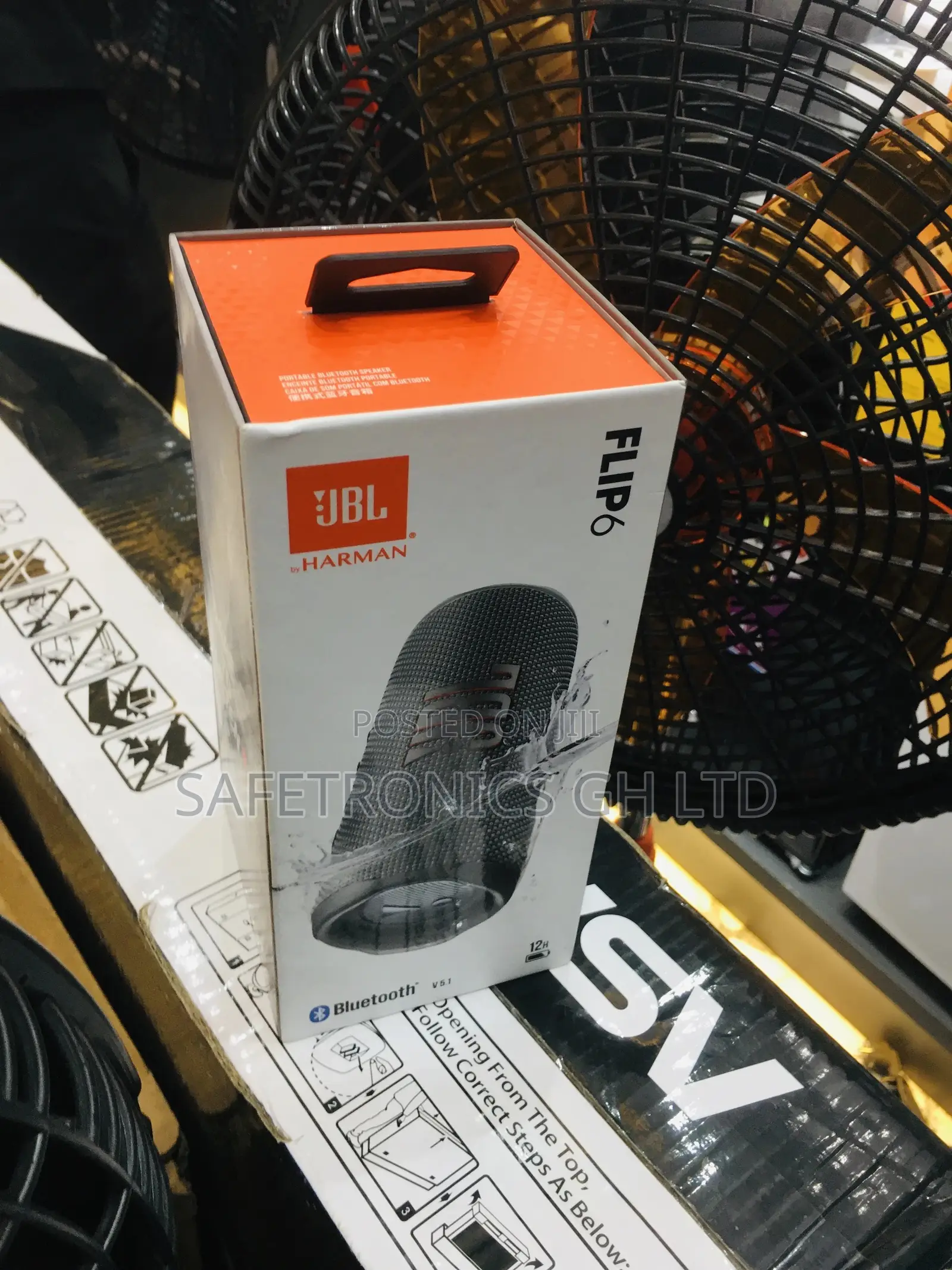 Smart JBL Gray Wireless Bluetooth Flip 6 Speaker
