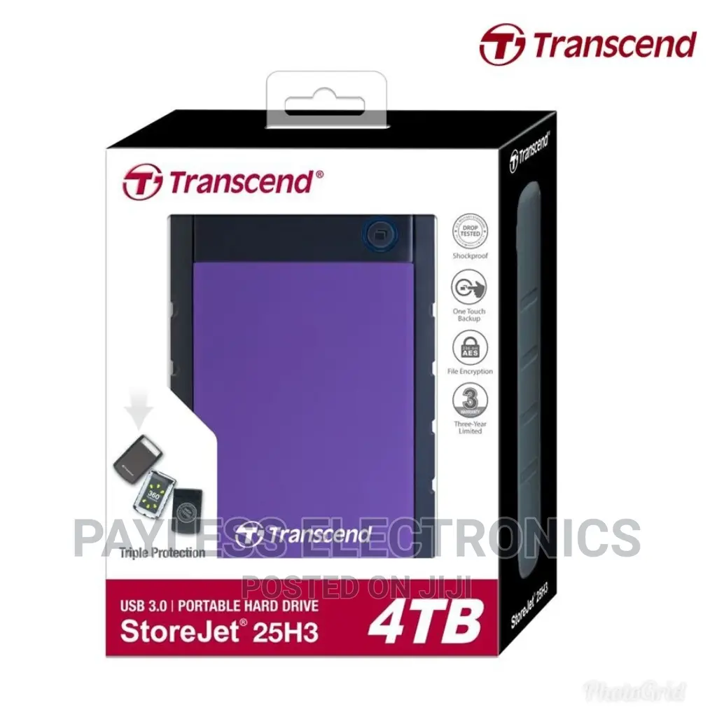 Transcends Storejet 25h3 External Hard Drive 4tb