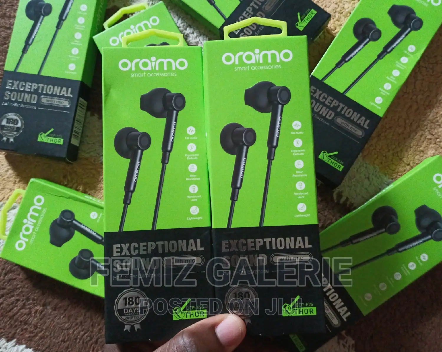 Oraimo Thor Half in-Ear Wired Earphones