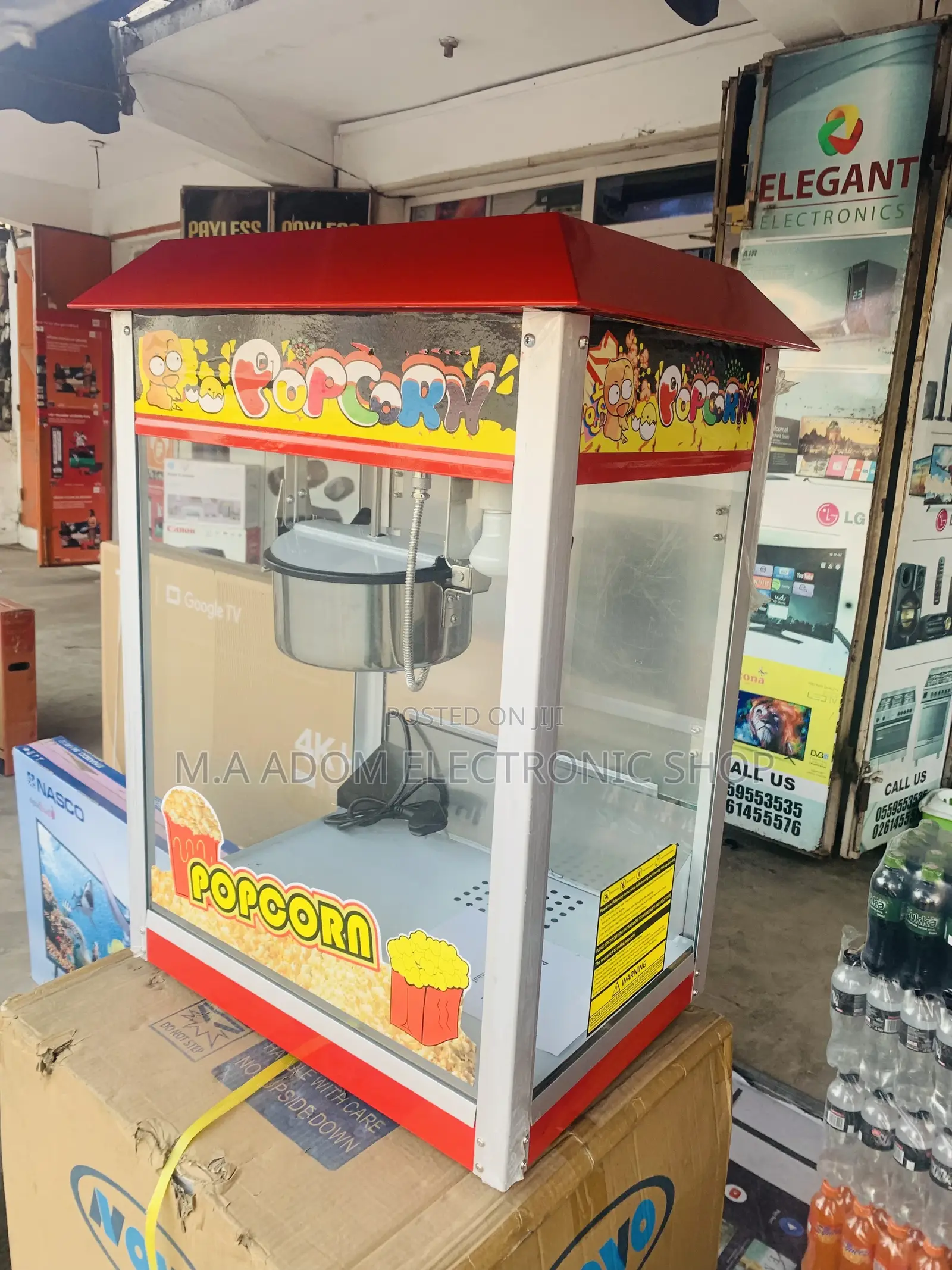 Long Lasting Electric Popcorn Machine(Glass)