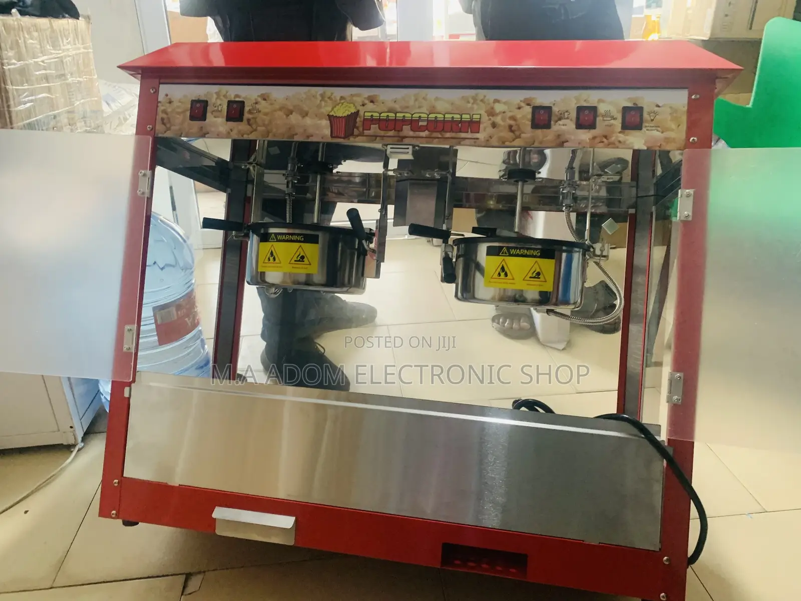 Stainless Steel Electric Popcorn Machine 
