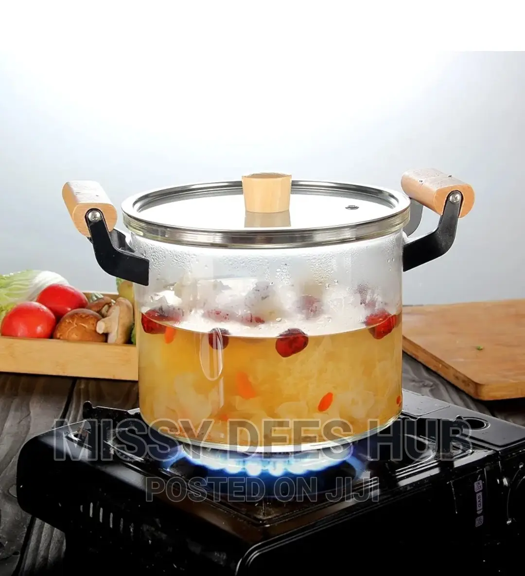 5.5L Glass Cooking Pot