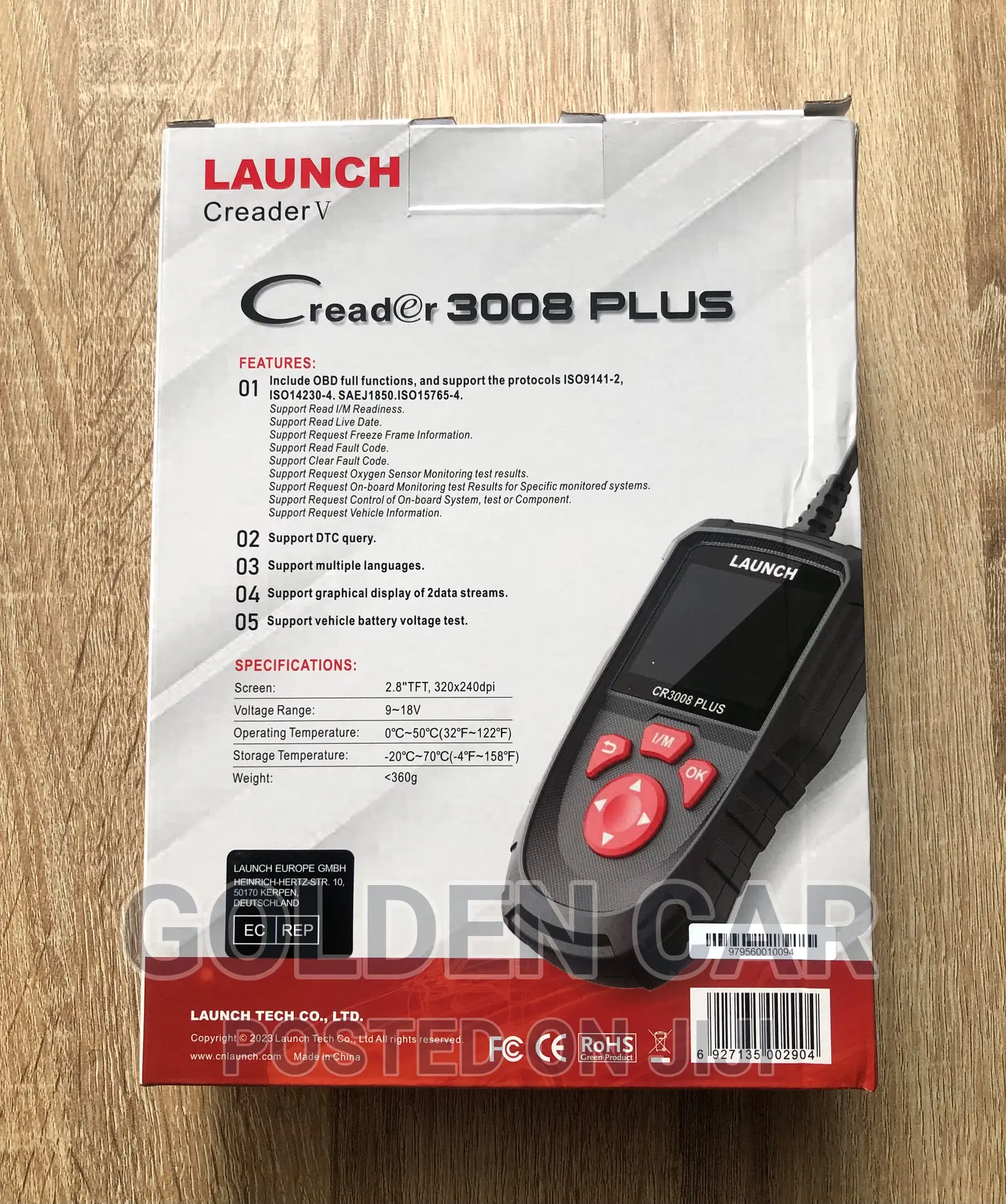 Launch CR3008 Plus OBD2 Car Diagnostic Scanner