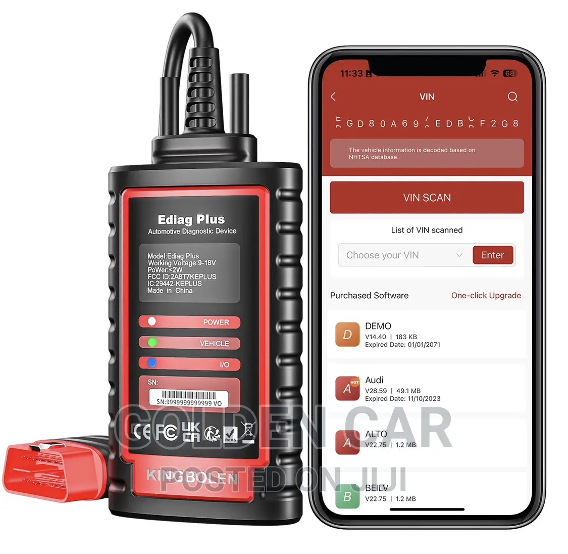 Ediag Plus OBD2 Car Diagnostic Scanner