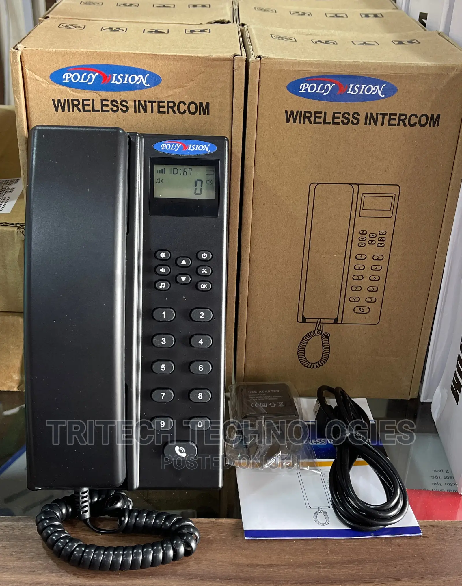 Telephone Wireless Intercom With Screen Display