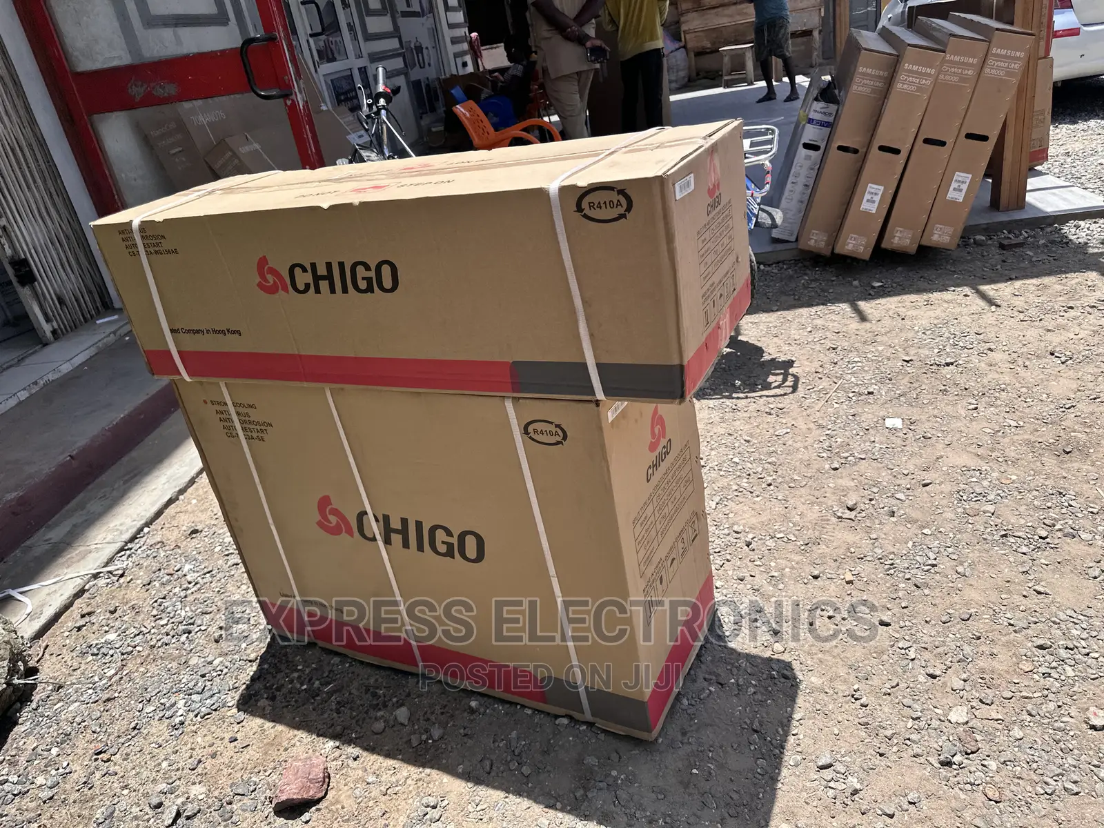 Powerful Compressor Sleek Chigo Split R410 Gas 1.5hp AC