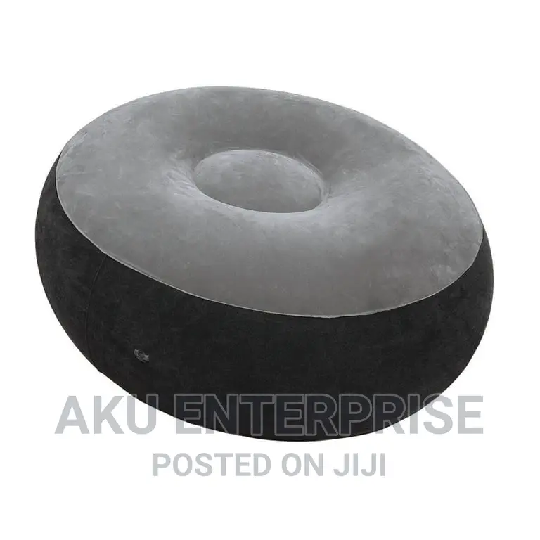 Inflatable Corner Sofa Ultra Lounge and Ottoman Set Free Pump