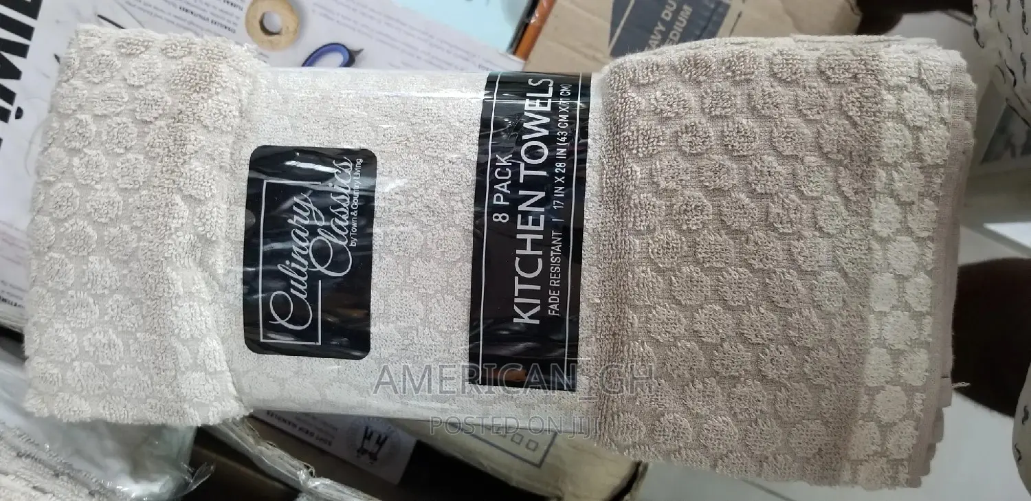 100% Cotton Kitchen Towels (8 Pieces)