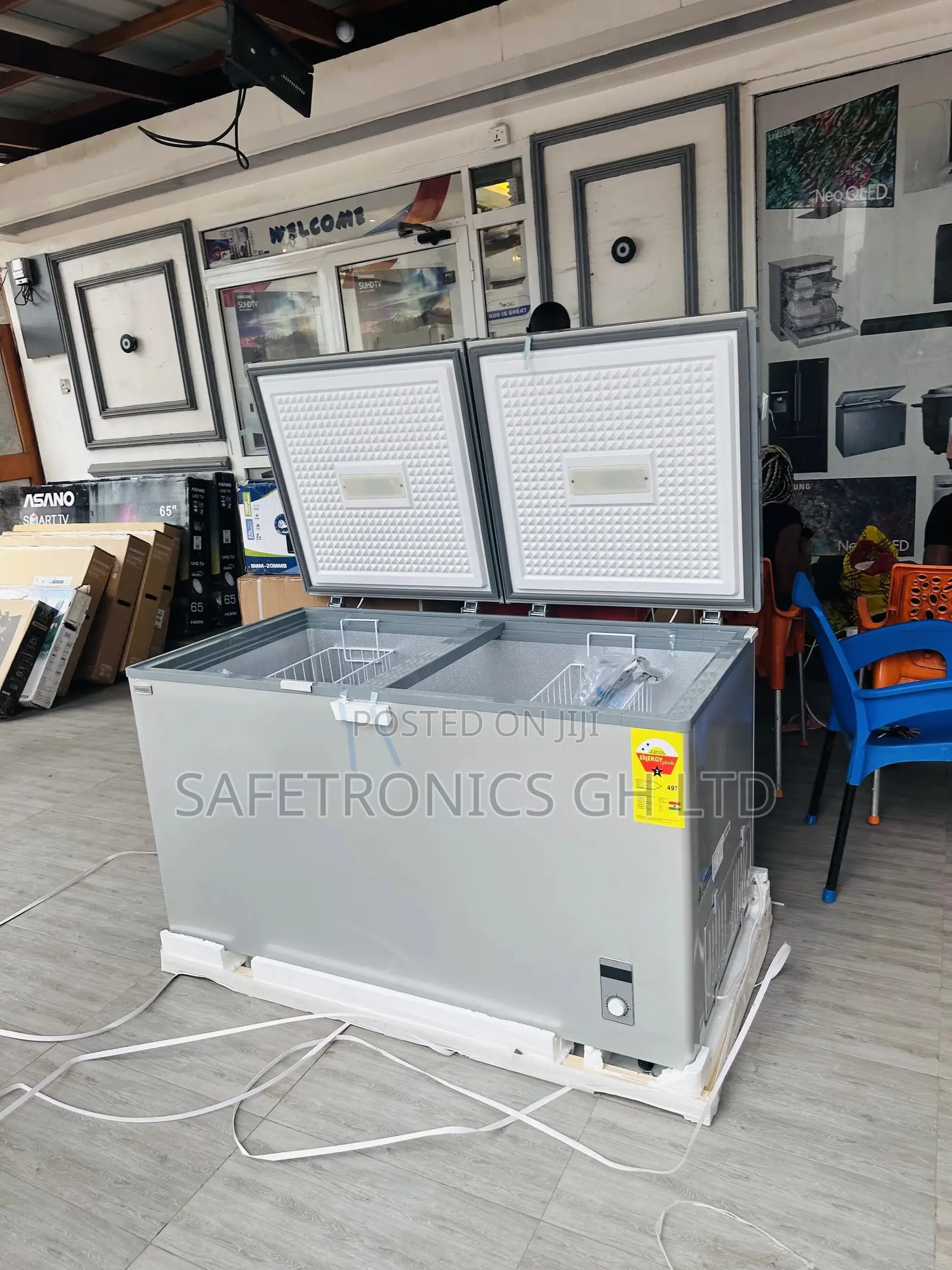 Nas-500fl-Dd Doubledoor Chestfreezer Nasco 425 Liters 