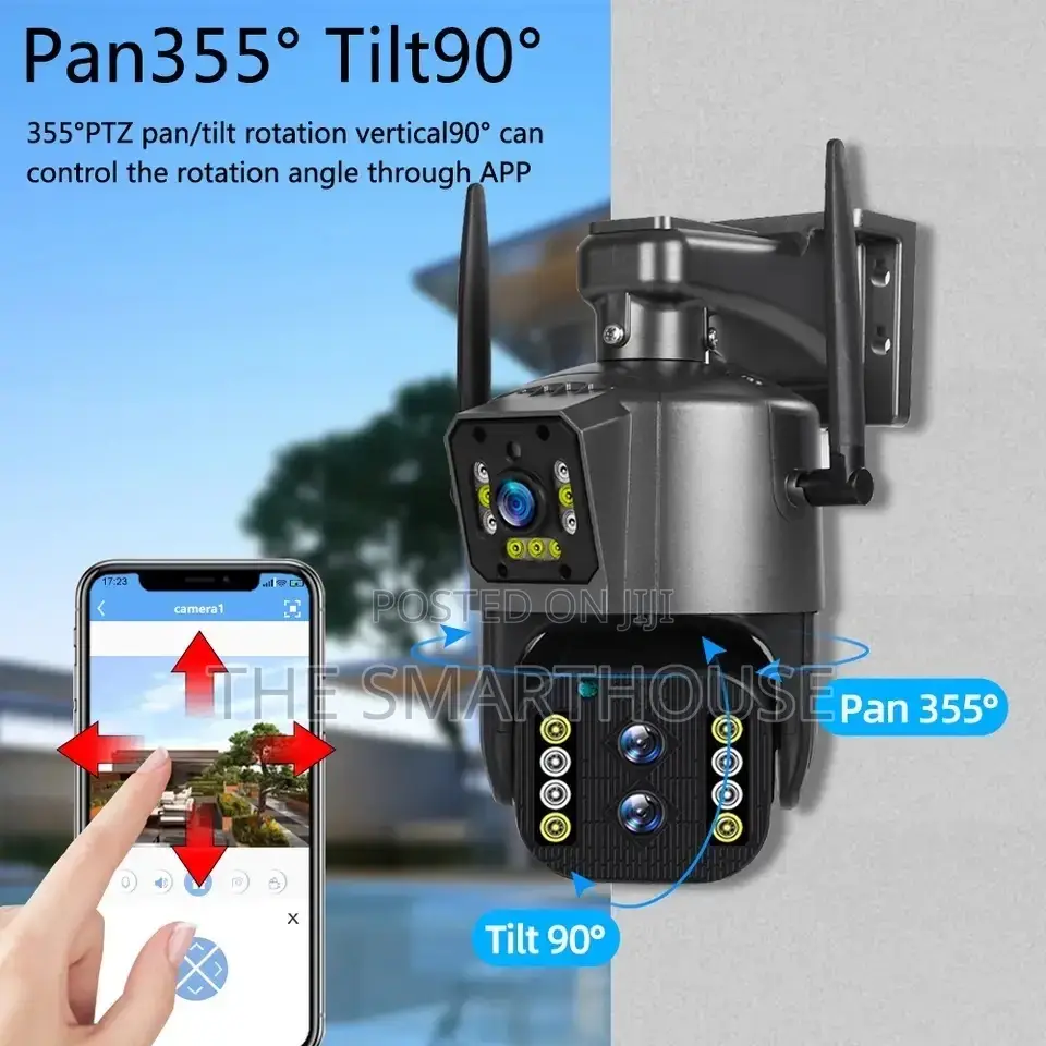 Smart Triple-Lens CCTV Camera