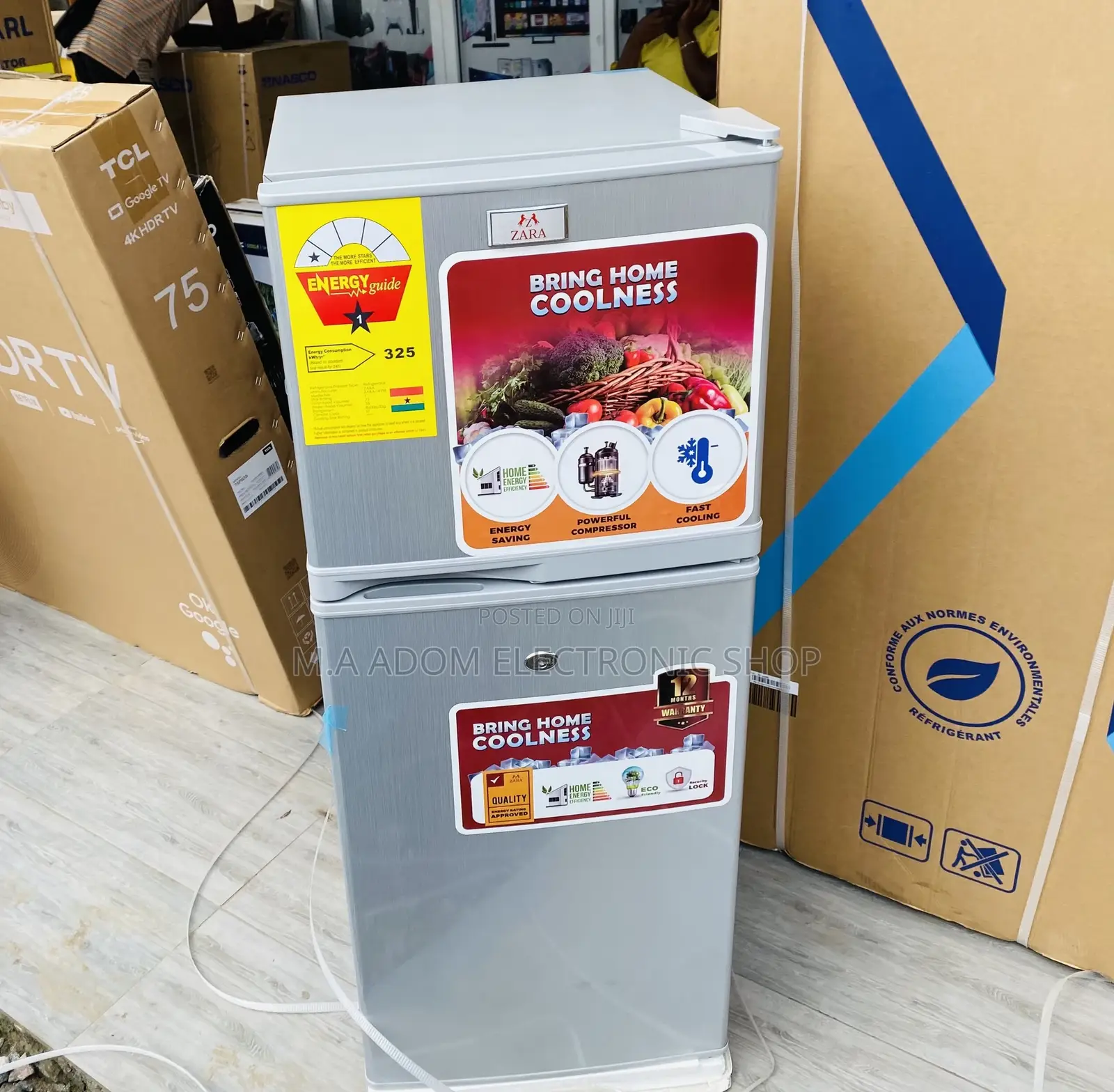 Fabulous Zara 14TM Top Freezer Fridge(Double Door) 