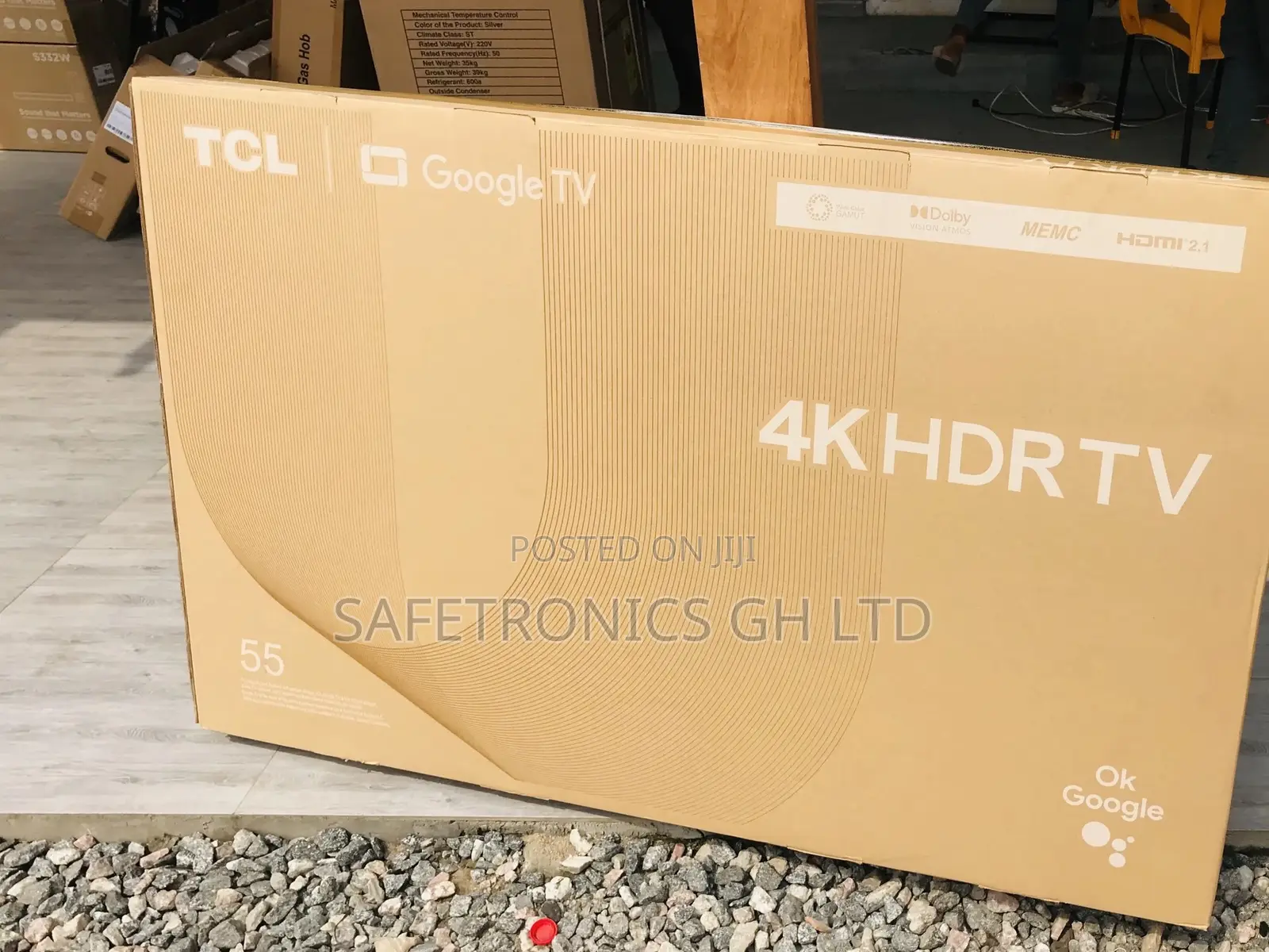 HDR TCL 55inche LED P635 Smart Black Electric Glossy Tv