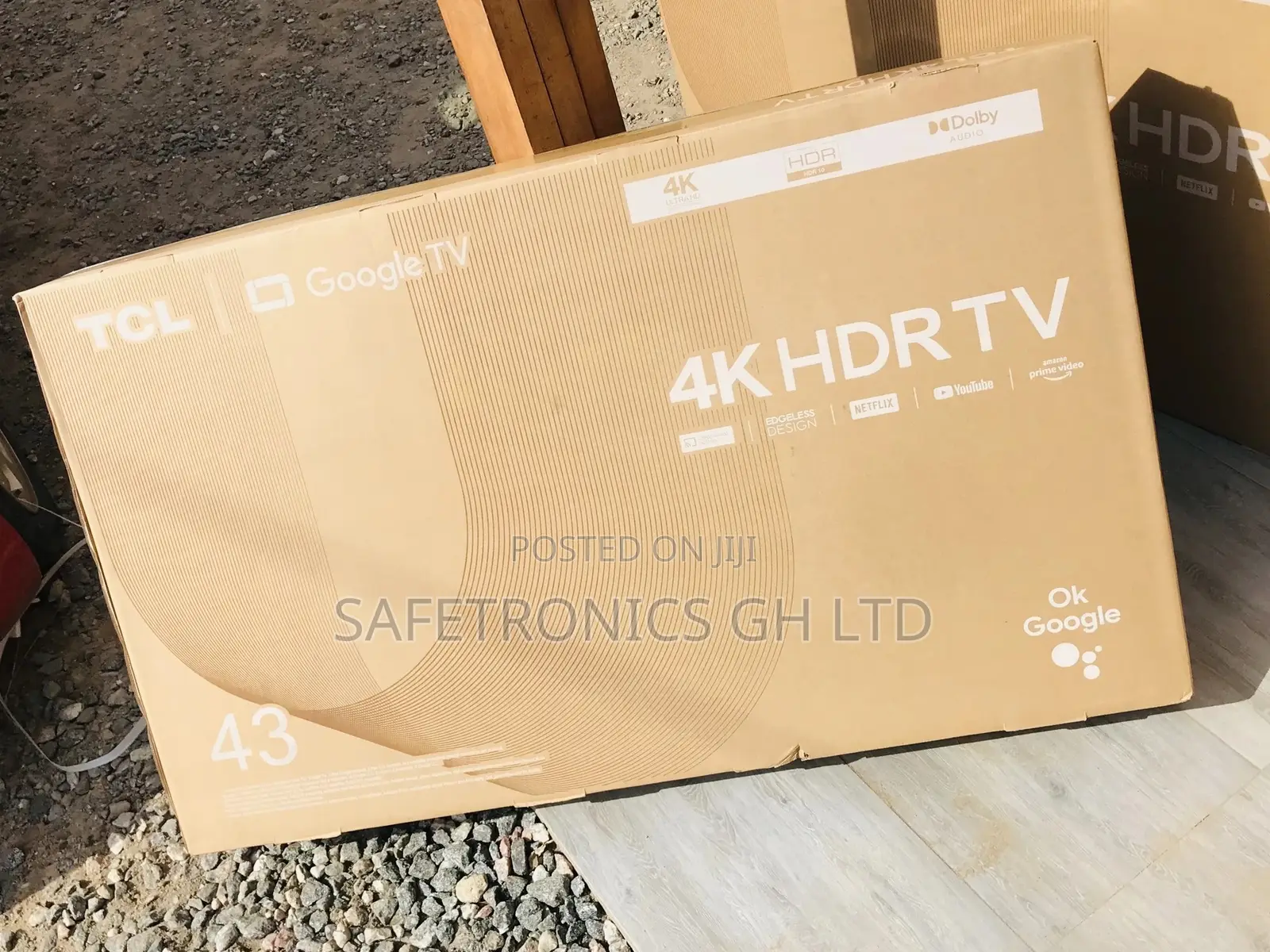 P635 Glossy Smart LED TCL 43 Inches Electric Black Tv