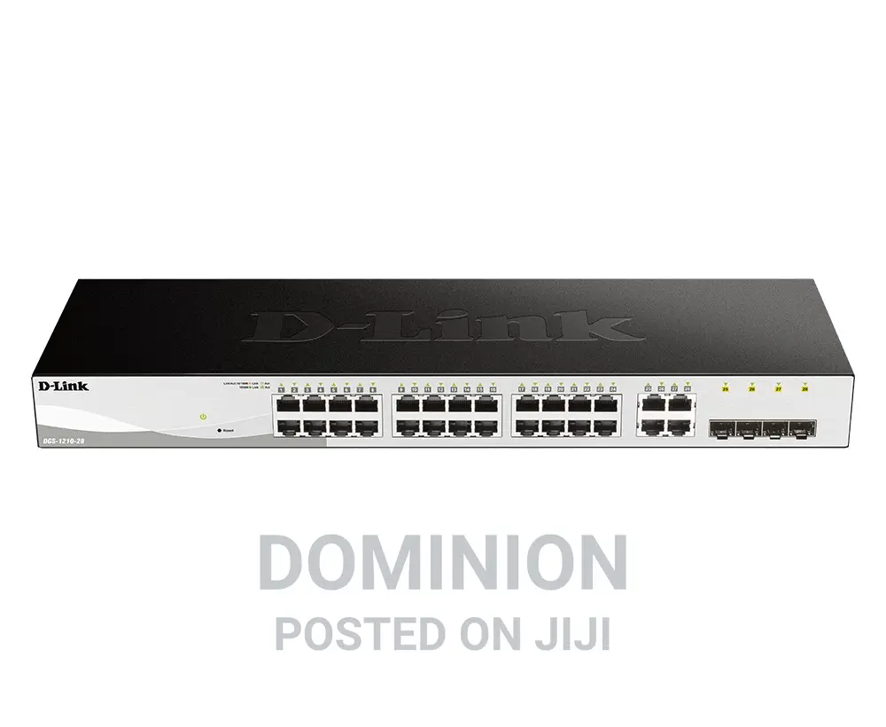 D-Link 28-Port Gigabit Smart Managed Switch DGS-1210-28 4sfp