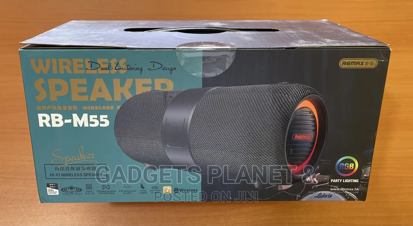 Remax Rb M55 Super Base Bluetooth Speaker and Waterproof 14w