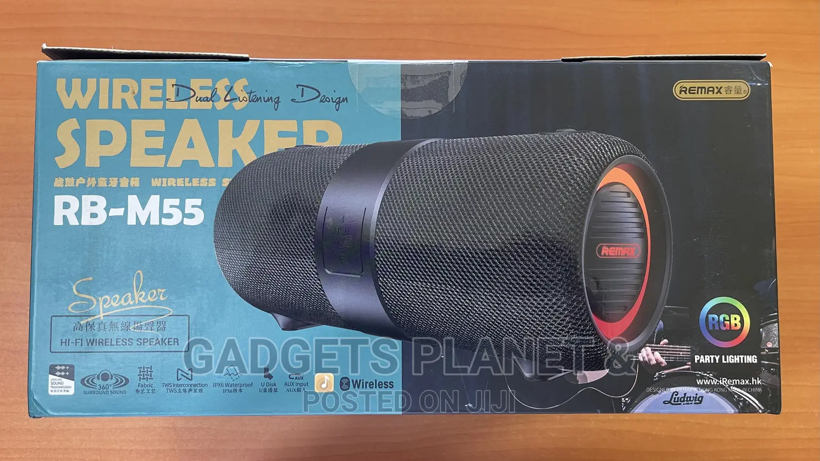 Remax Rb M55 Super Base Bluetooth Speaker and Waterproof 14w