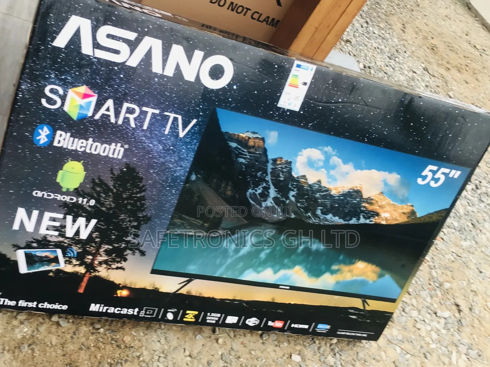 Smart LED Asano Black 55 Inches Glossy Electric