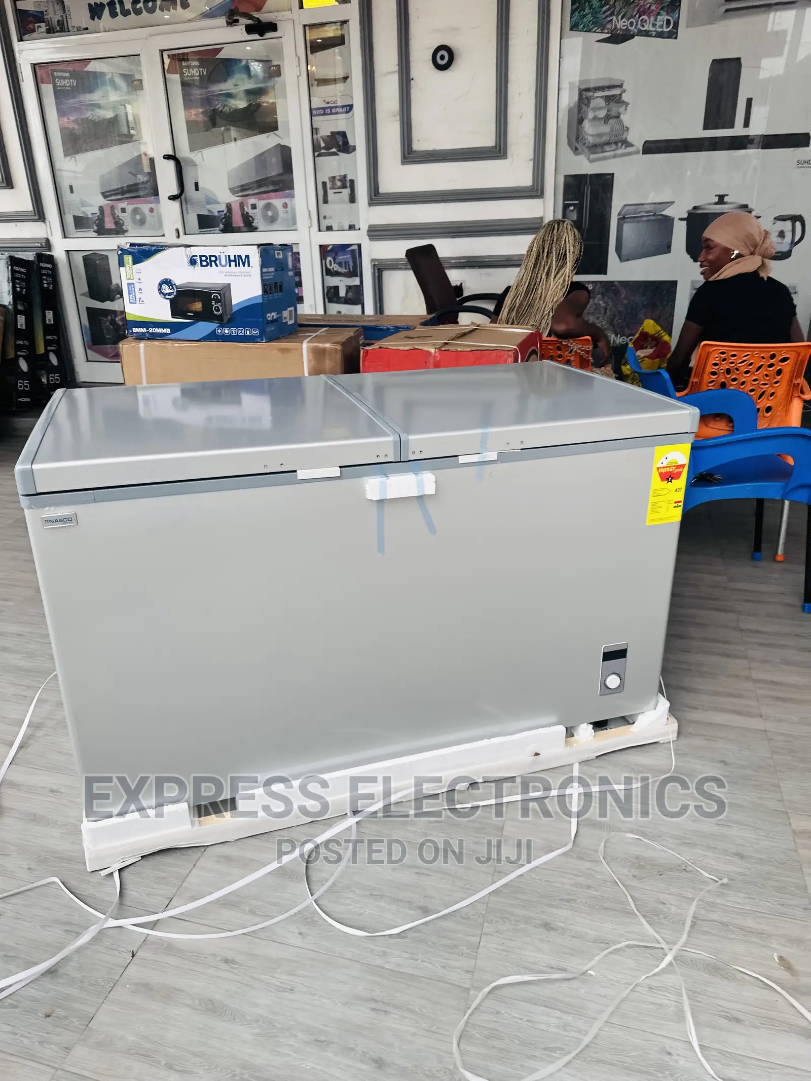 Highly Recommend Chest Freezer Double Door Nas-500fl-Dd,425L