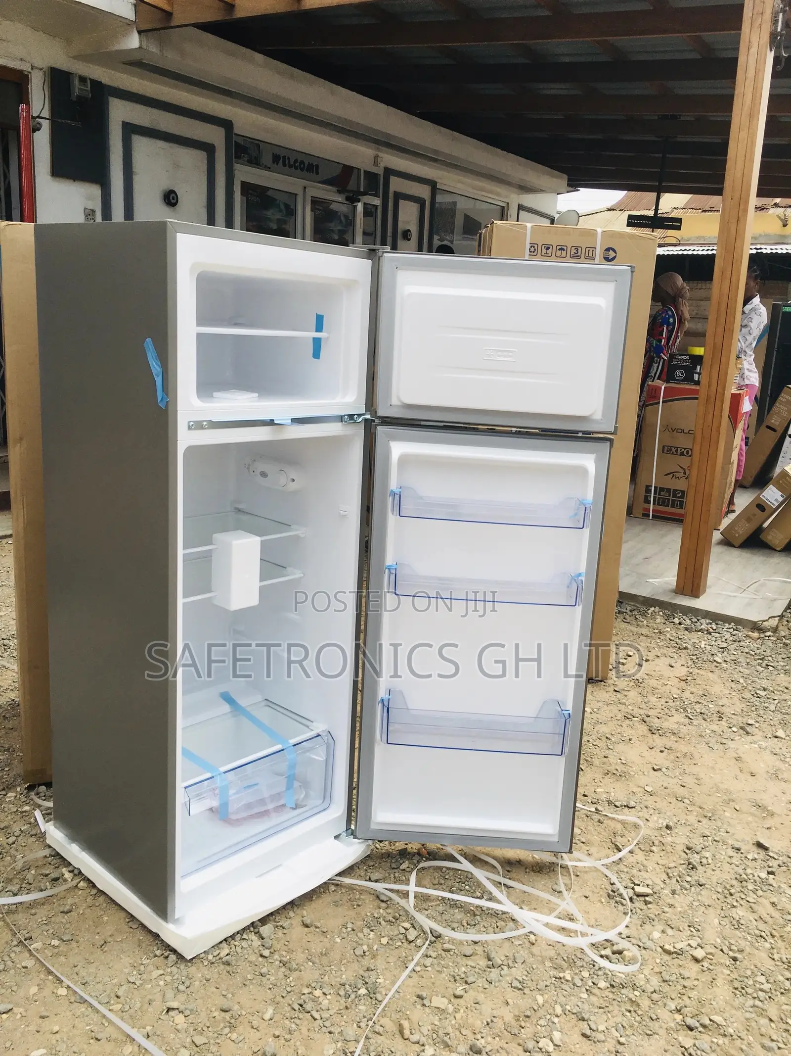 Pearl Pf-250 Doubledoor Topfreezer Electric 205L Fridge 