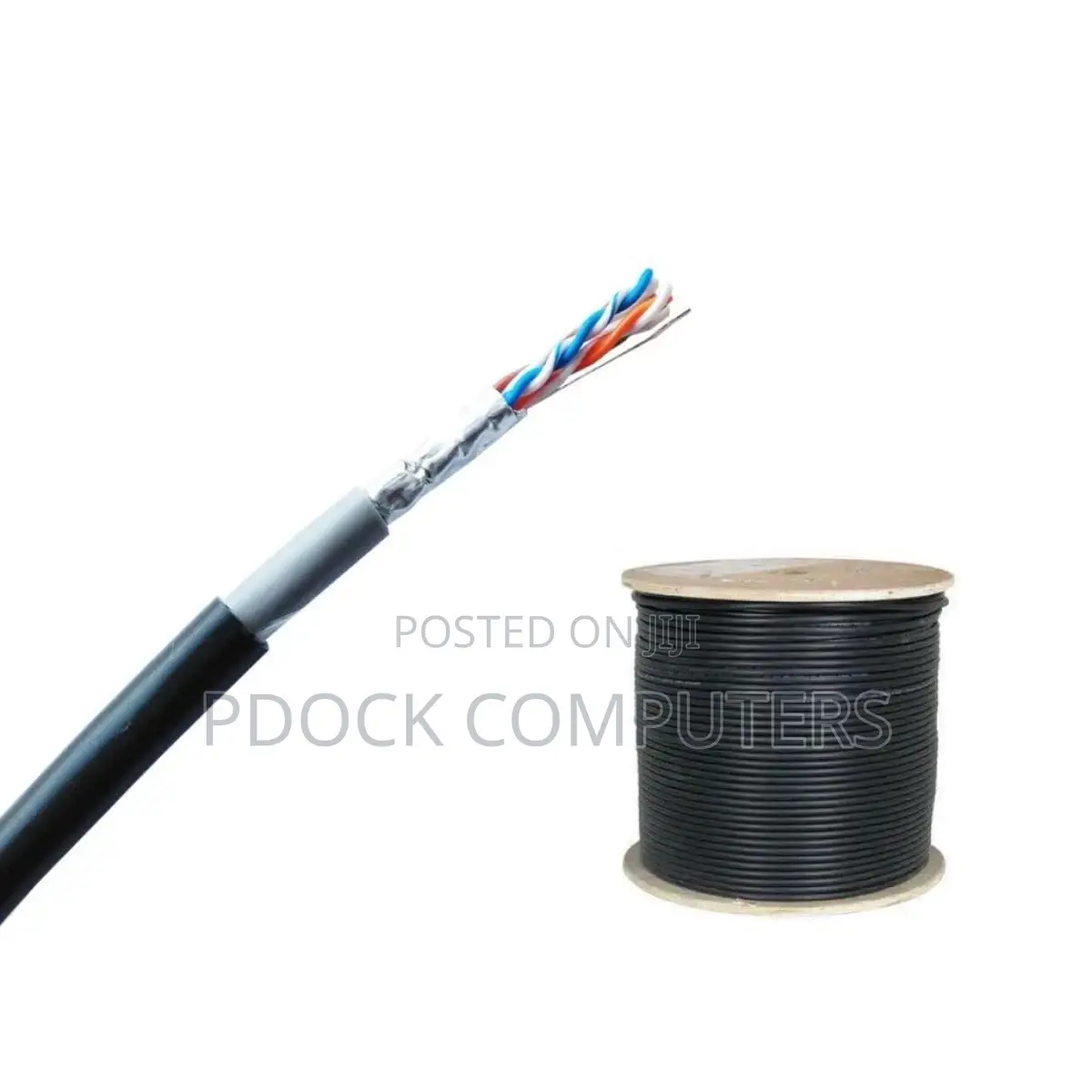 D-Link Cat 6 FTP Outdoor Cables PVC Double Jacket Black 305m