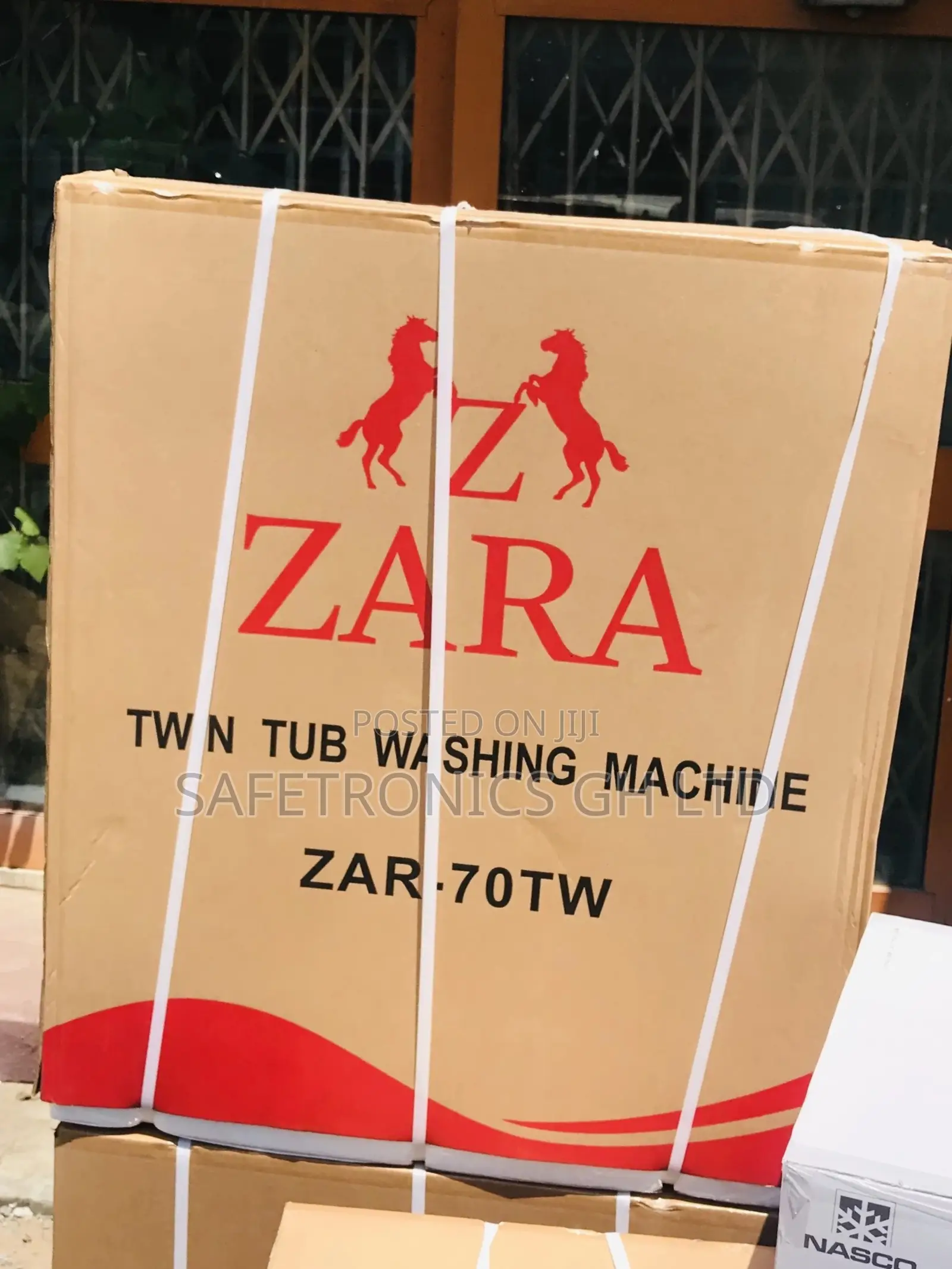 7kg Zara Washingmachine Topload Semiautomatic White/Red