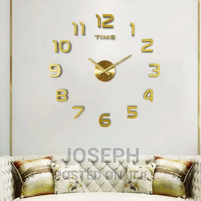3d Wall Clock Big Type