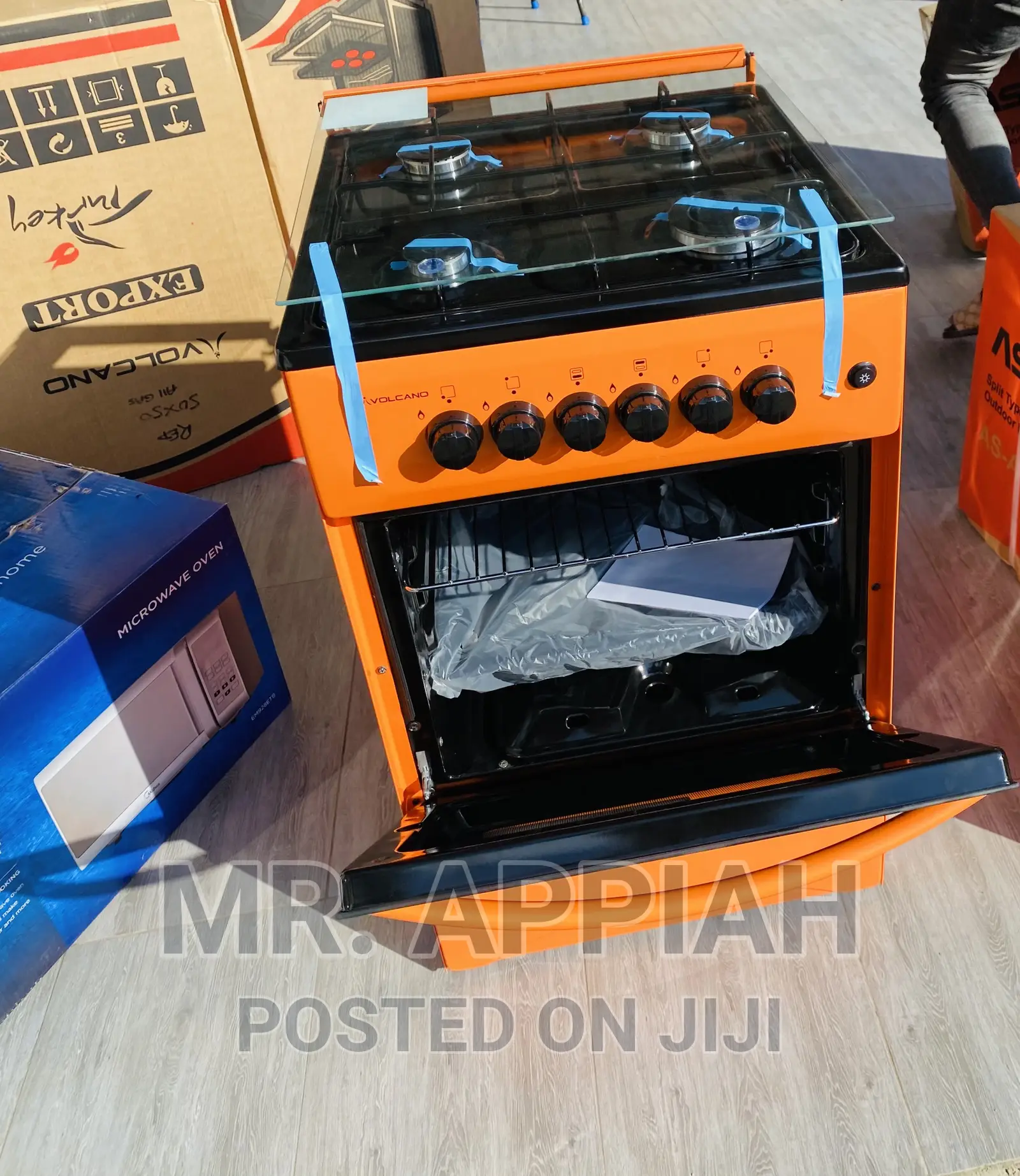 Extremely Quality Volume(Orange)50x50 4 Gas Burner + Oven.