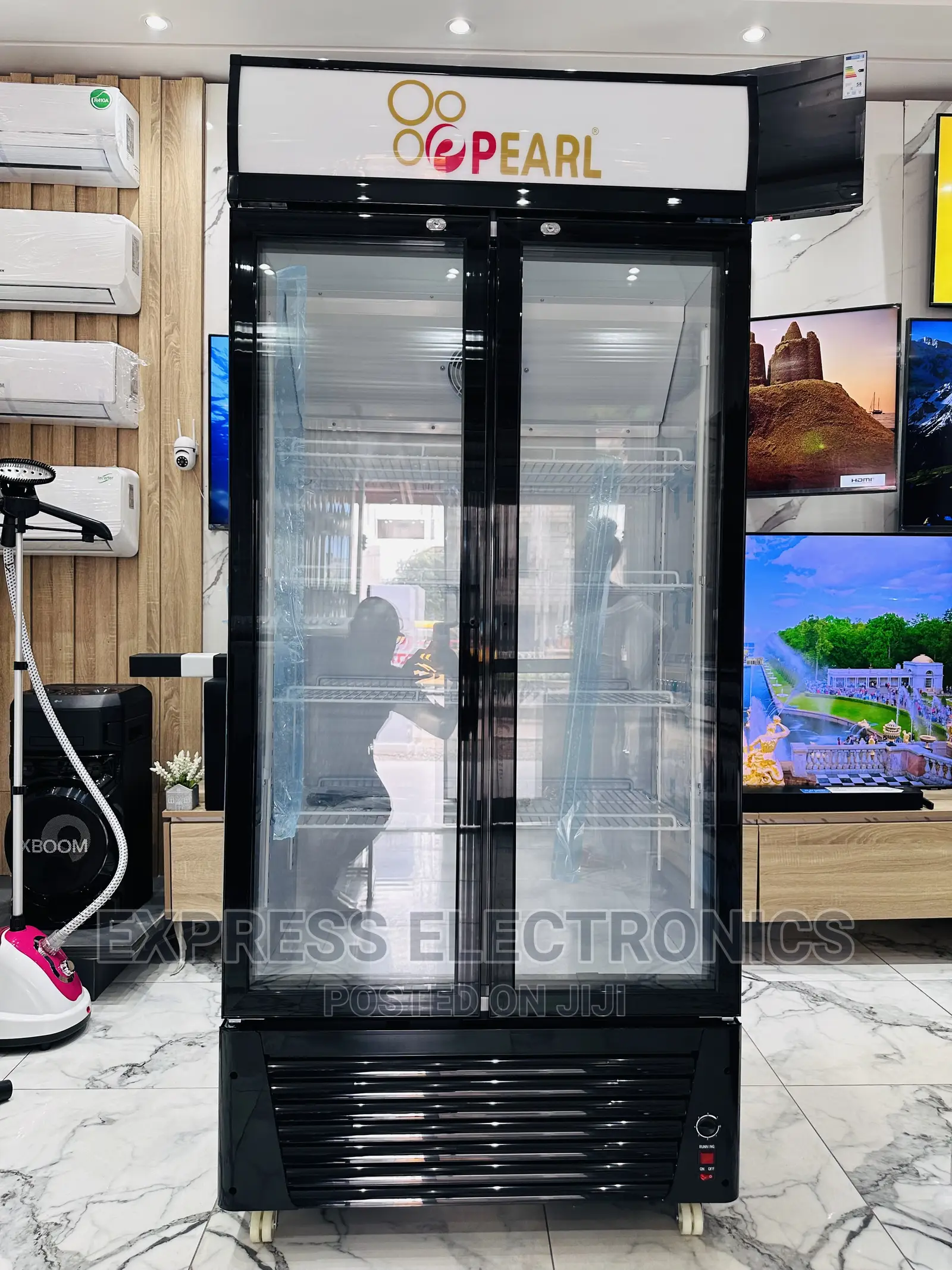 Very Affordable PVC-662-2B Display Fridge Pearl Double Door