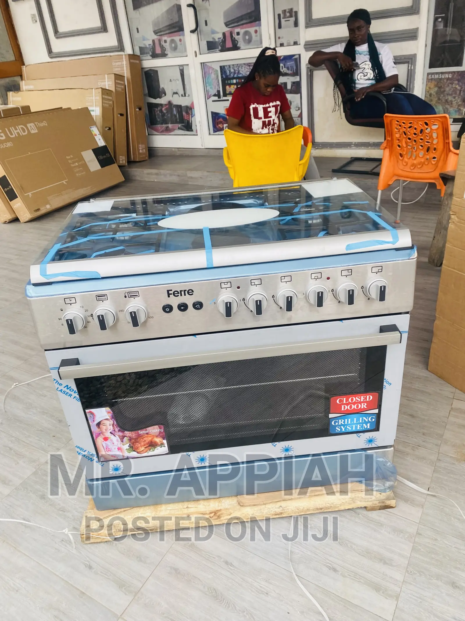 Fast and Effective Ferre 60x90 6 Gas Burner +Oven and Grill
