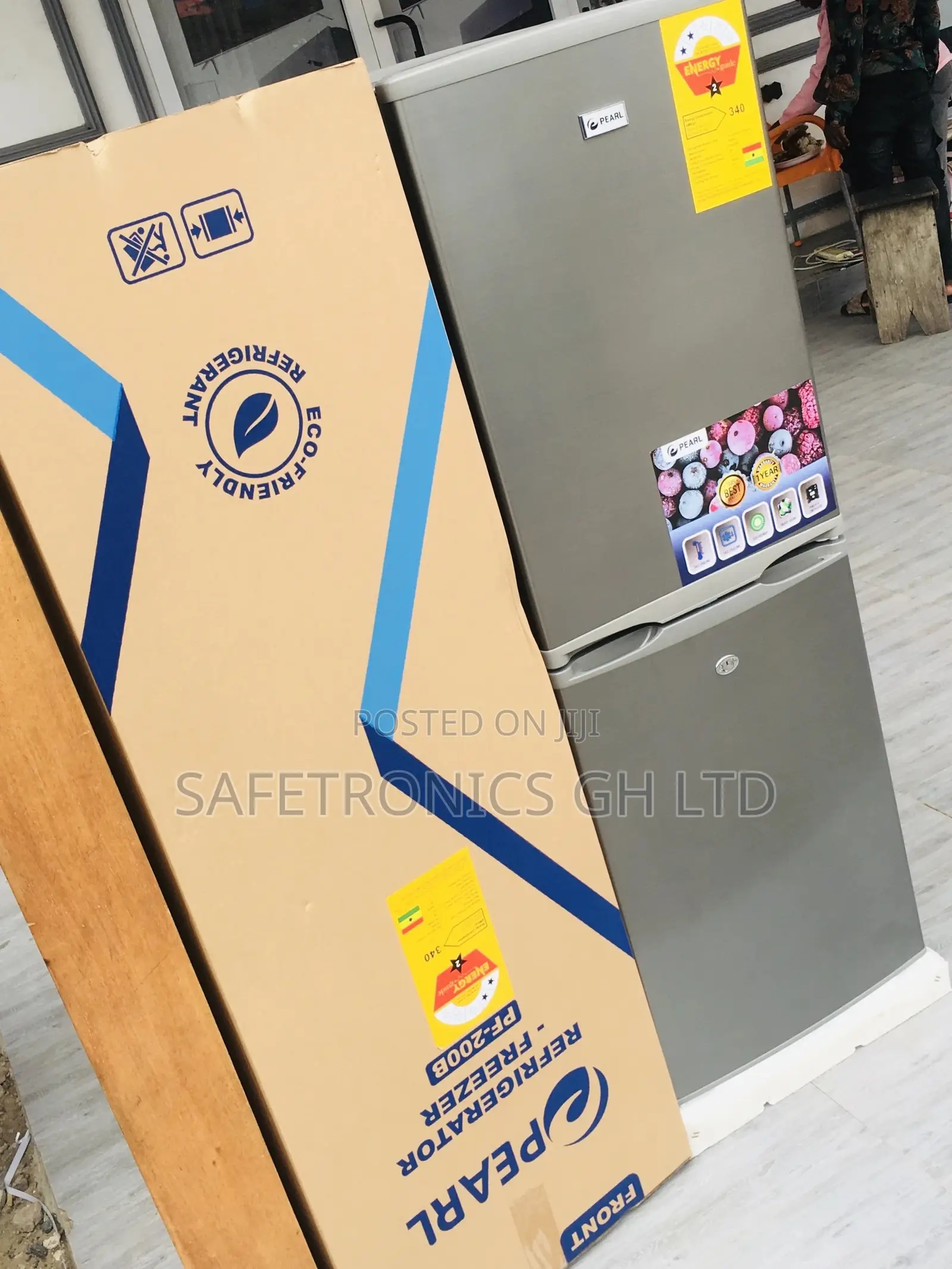 Bottomfreezer Pearl Doubledoor PF-200B 140 Liters Fridge 