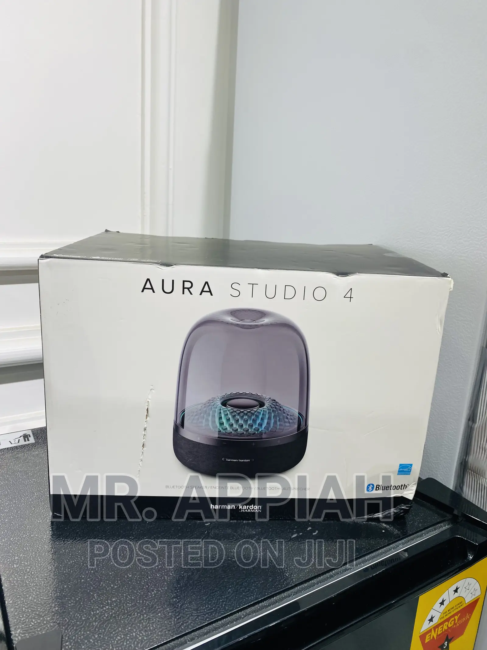 Authentic Harman Kardon AuraStudio 4 Portable Speaker,Black