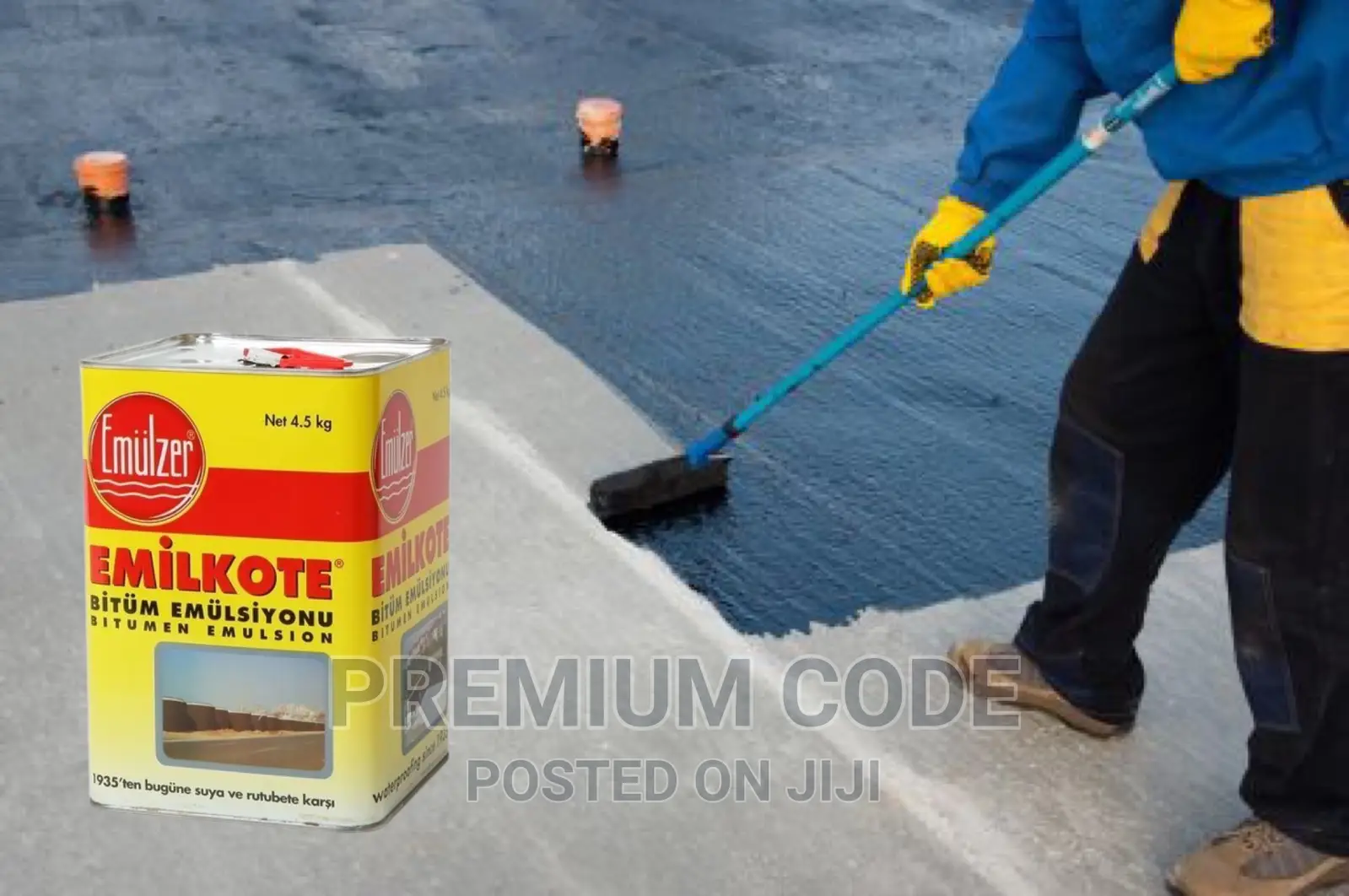 Emilkote Black Emulsion Bitumen, 4.5kg