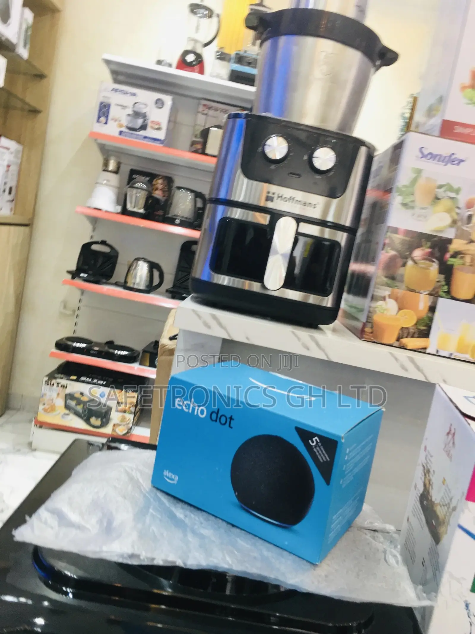 Black Wireless Echo Dot 5 Gen Bluetooth Durable Speaker
