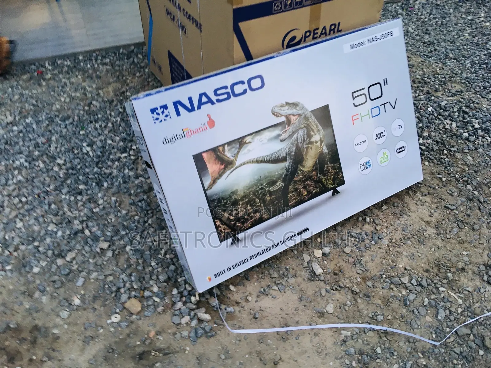 LED Nasco Glossy 50 Inches Black Satellite Digital Tv