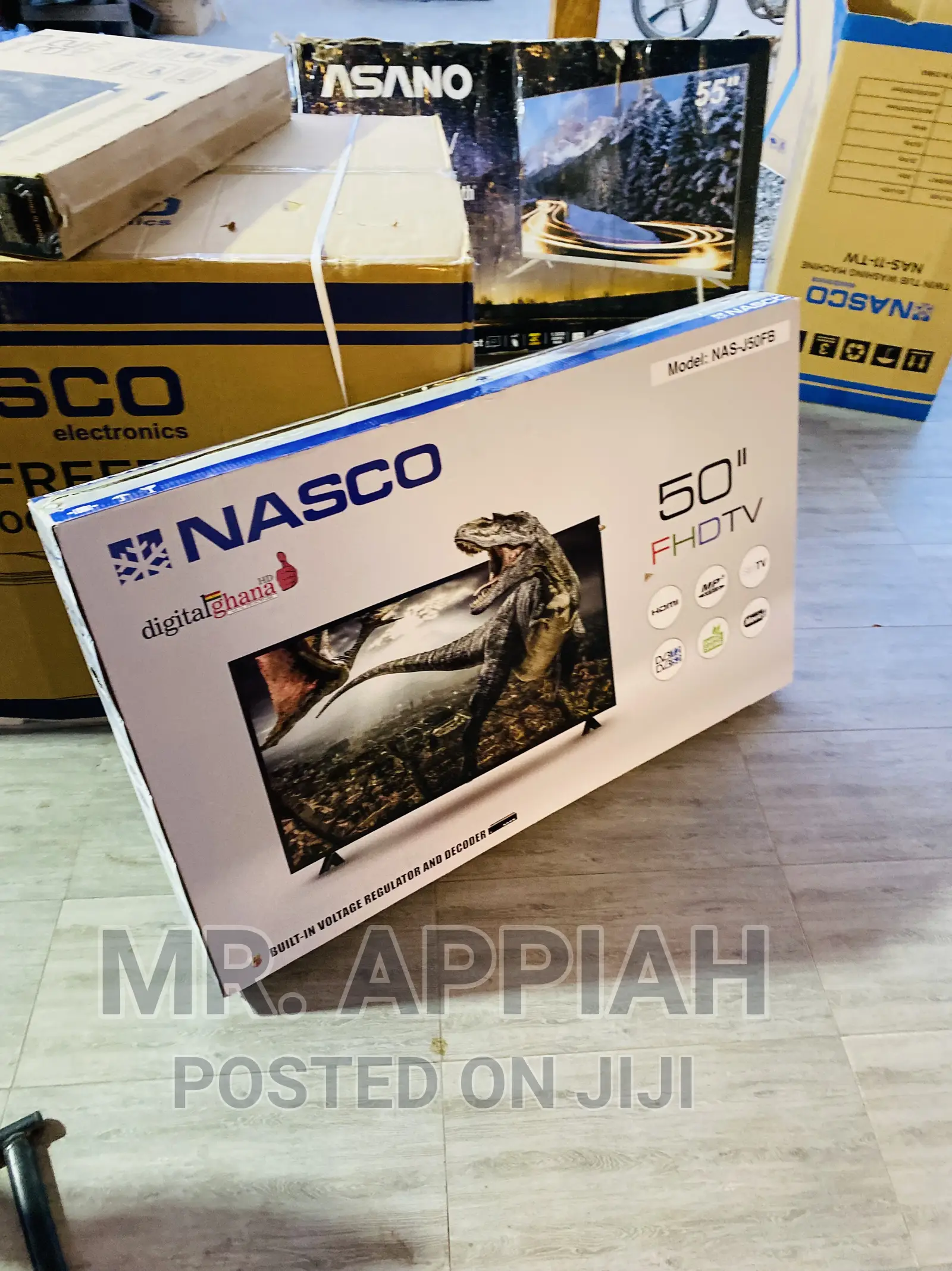 New Nasco 50 Inch Digital Satelite LED Tv(Basic Black)