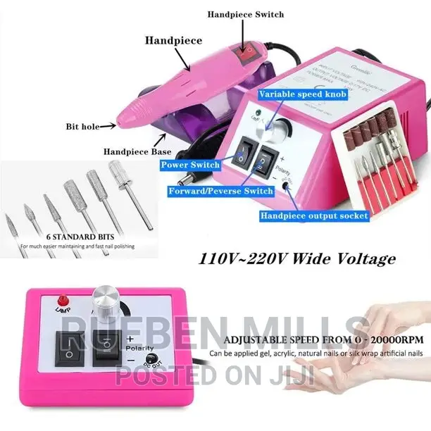 20000rpm Salon Nail Drilling Filing Machine