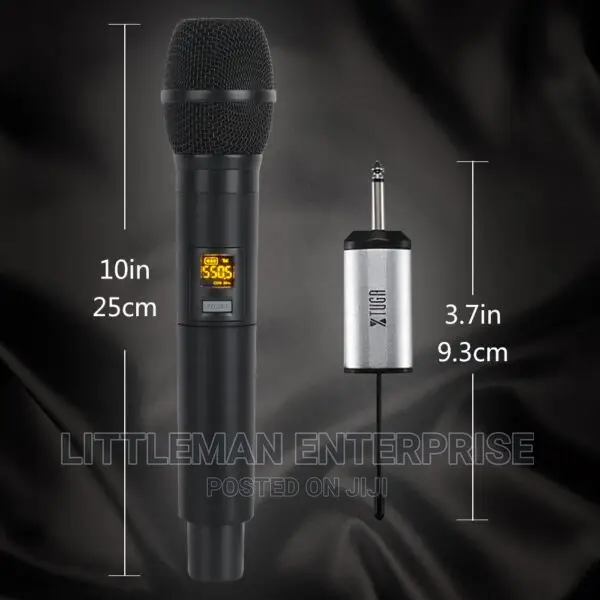 UHF Wireless Handheld Microphone With Portable Receiver