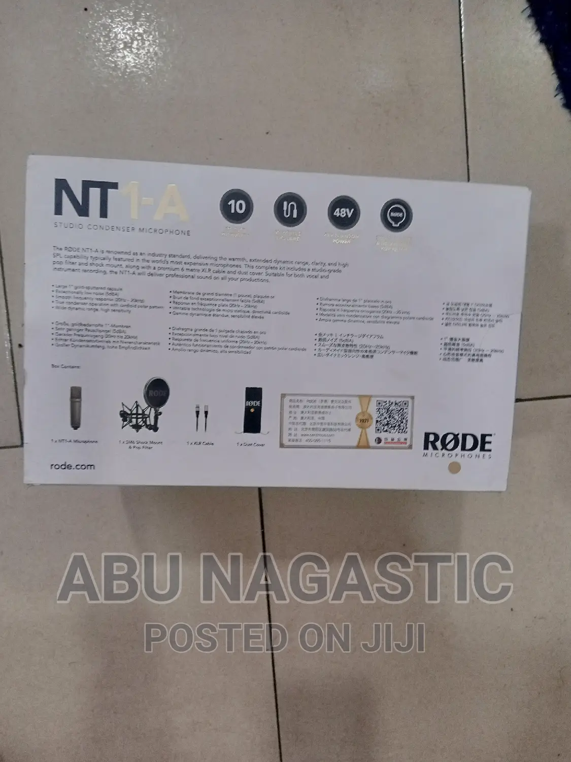Rode NT1-A Larg Diaphragm Vocal Microphone