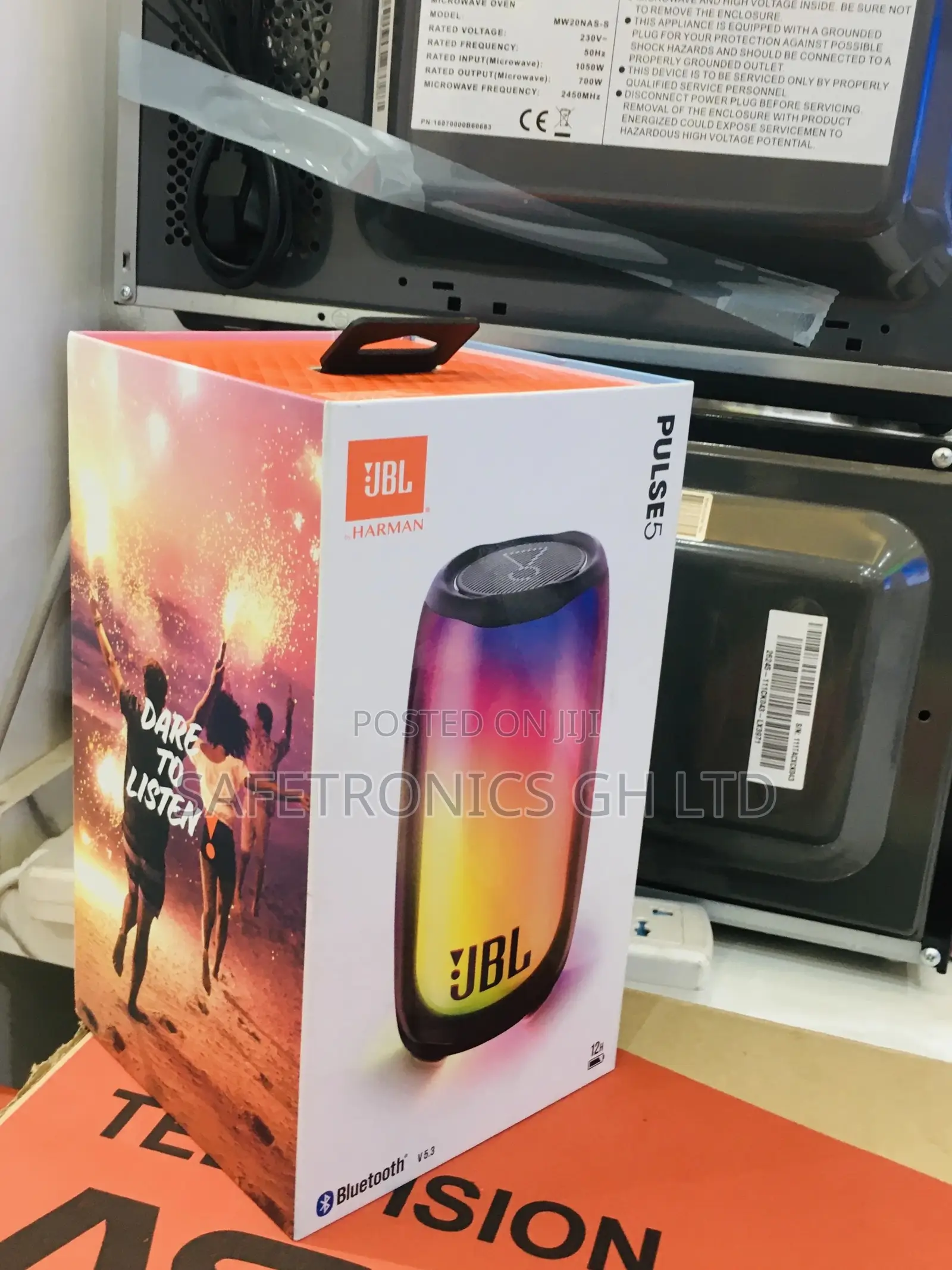 Grab Electric Bluetooth Wireless Black Pulse 5 JBL Speaker
