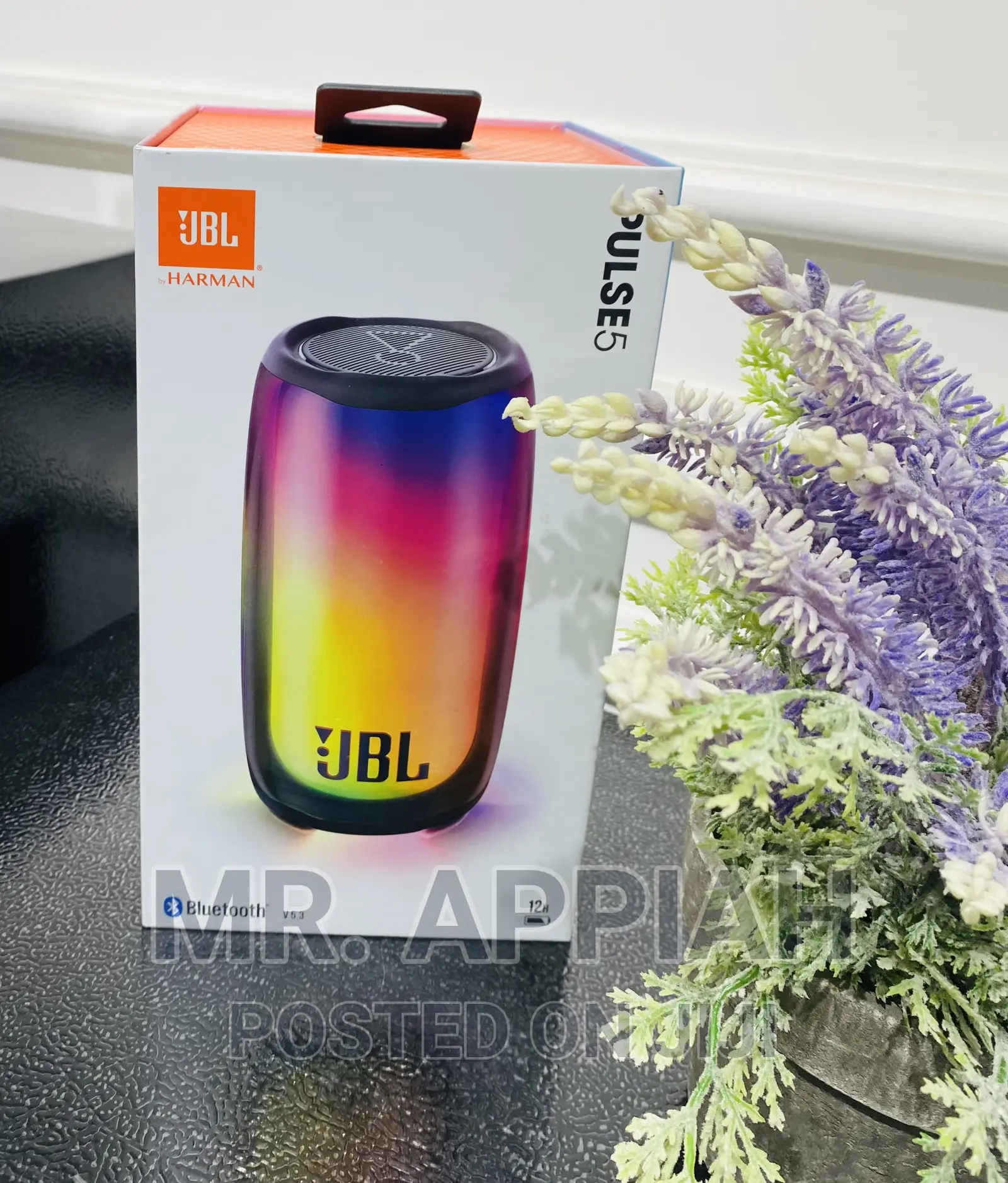 Long Lasting JBL Pulse 5 Waterproof Bluetooth Speaker.