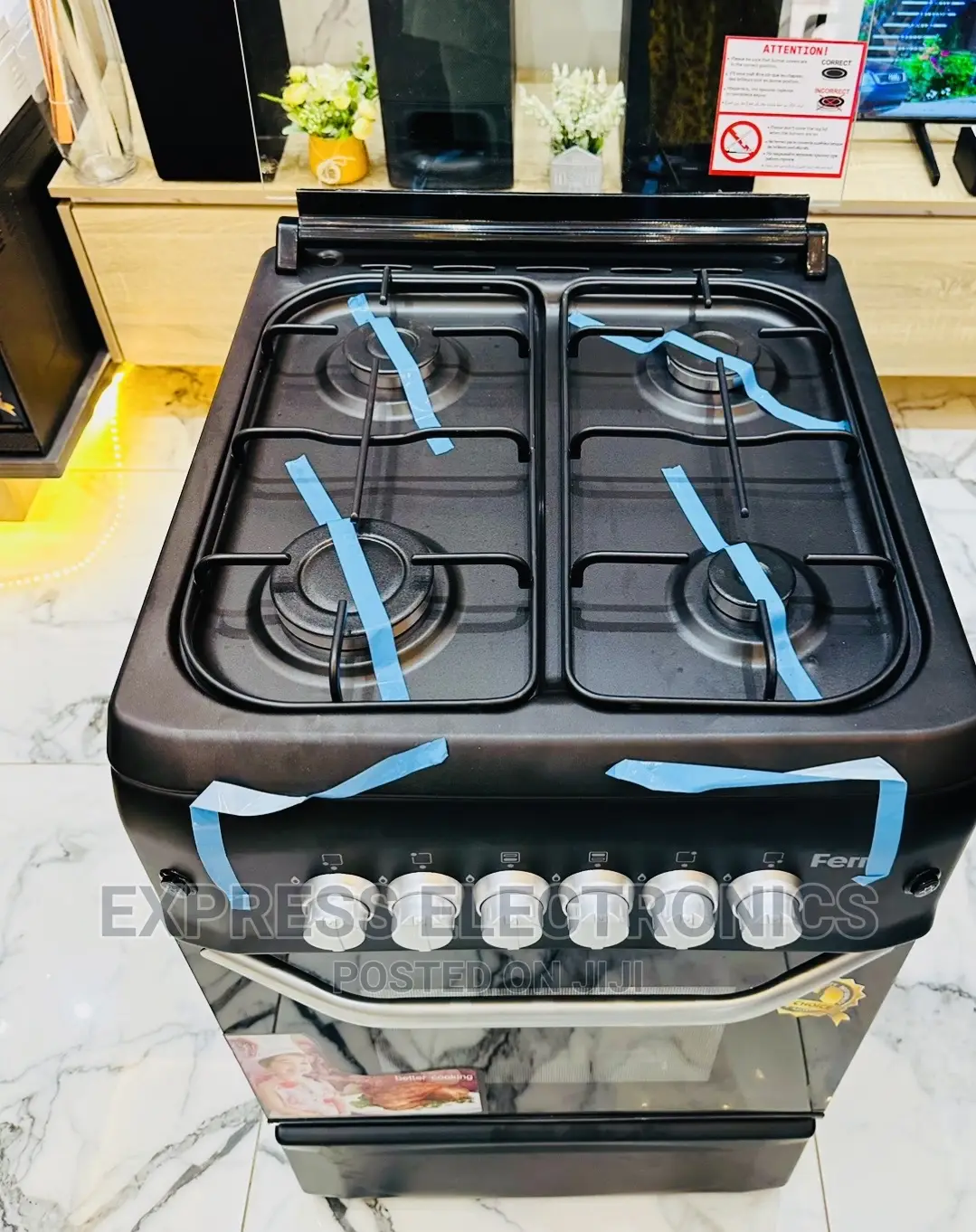Lovely  New Black 50/55 Gas Cooker Oven Grilll