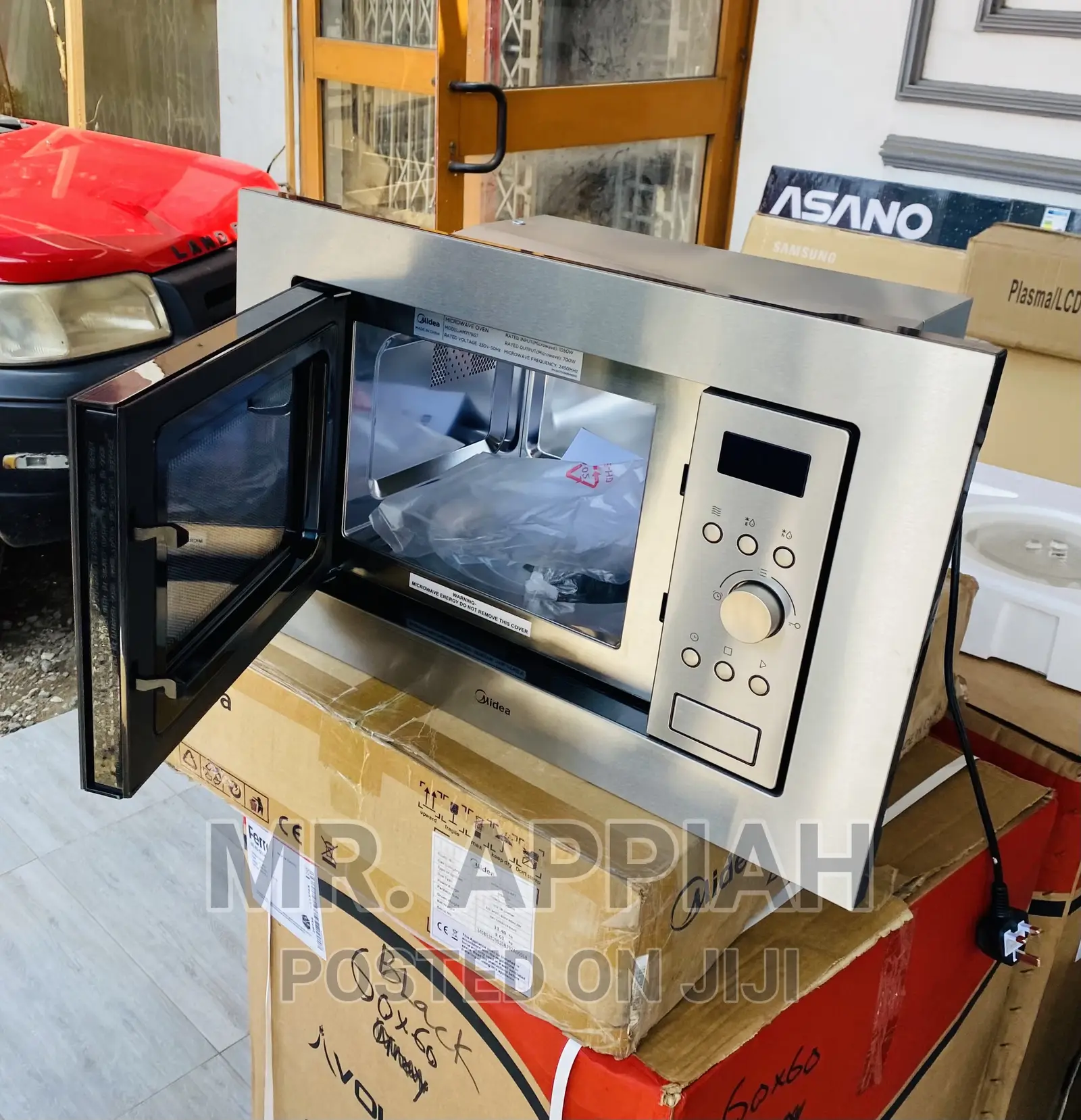 Quality Midea AM717BS7 Electric Built in Microwave,Silver.