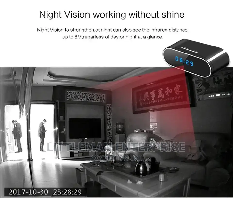 Spy Table Clock Camera Wifi