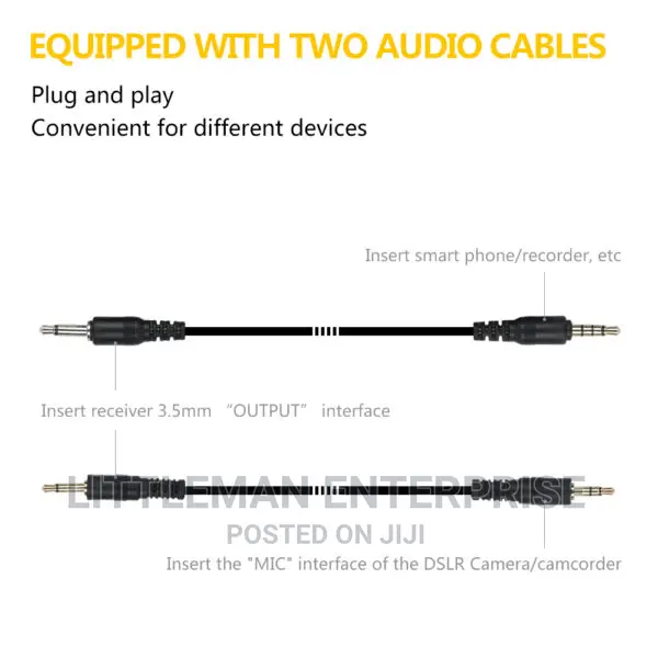 Camera Camcorder Wireless Lapel Lavelier Microphone