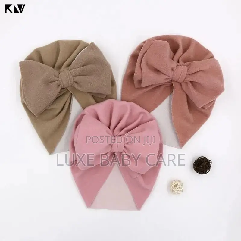3pcsbaby Girls Cotton Turban Bunny