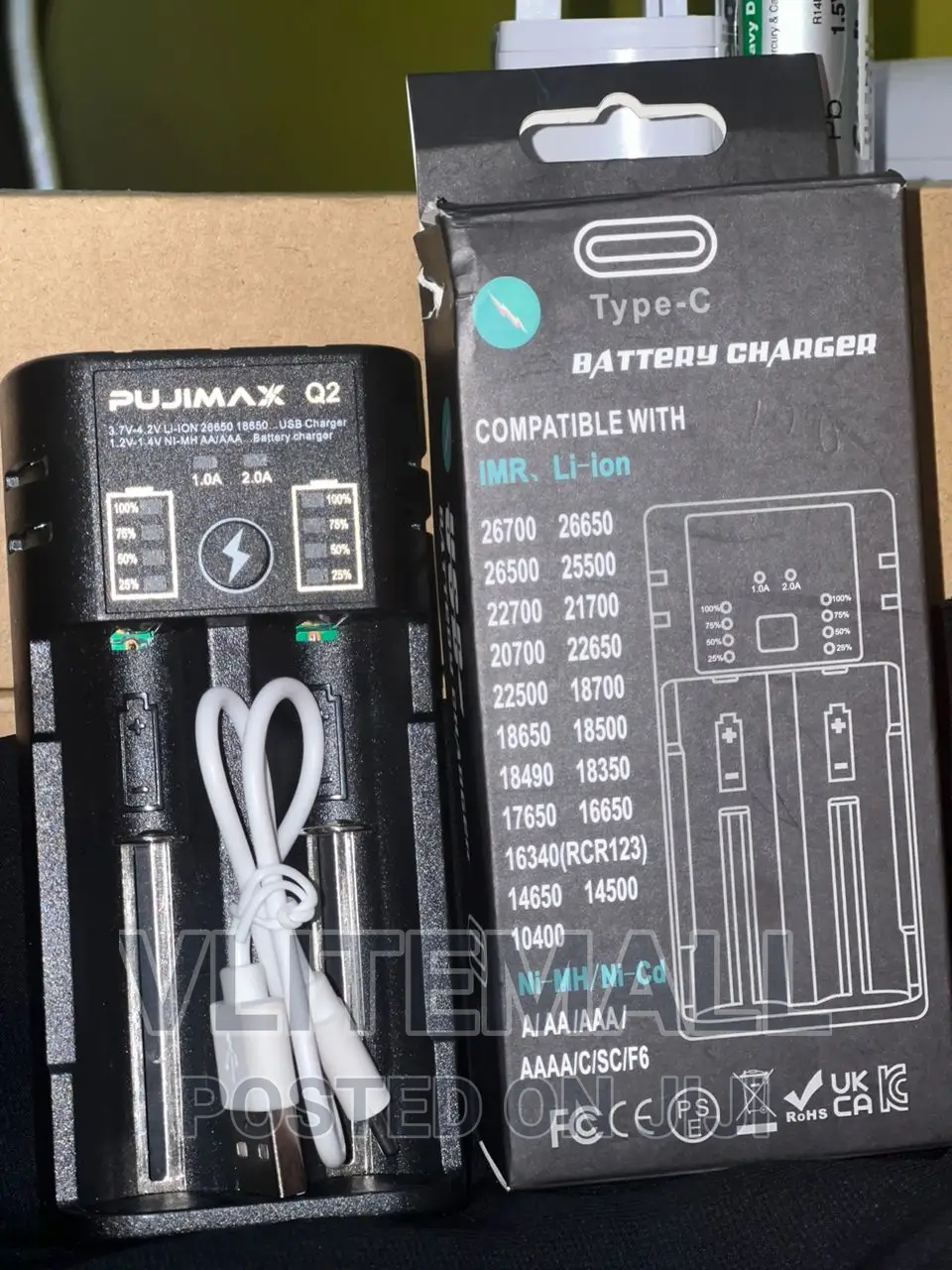 2slot USB Battery Charger - PUJIMAX
